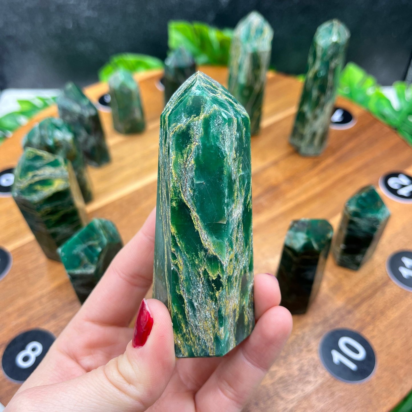 Fuchsite with Pyrite Tower - Sage & Magic