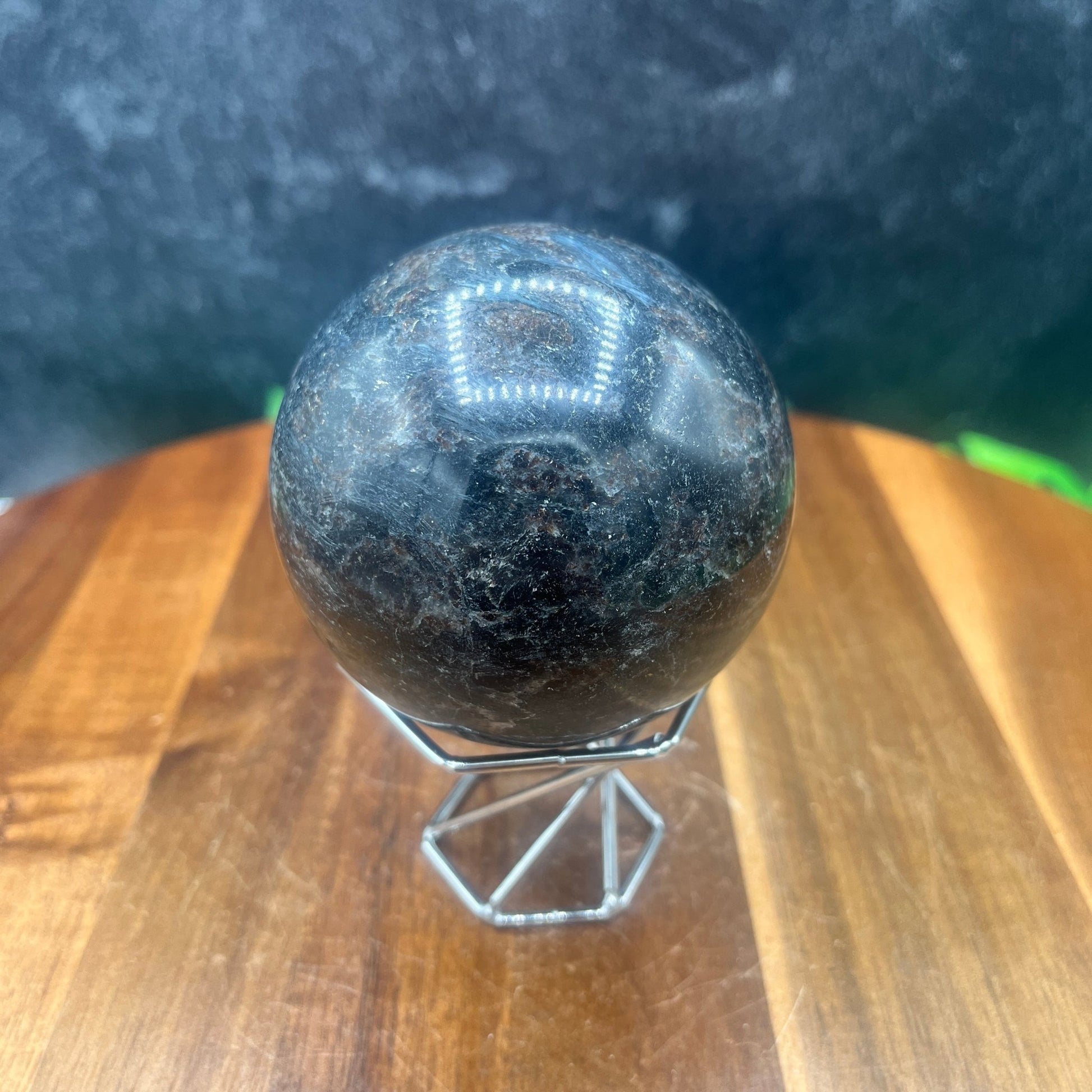 Garnet in Arfvedsonite Sphere - Sage & Magic