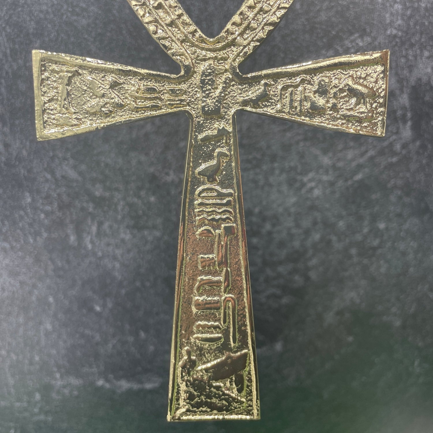 Gold Etched Looped Ankh - Sage & Magic