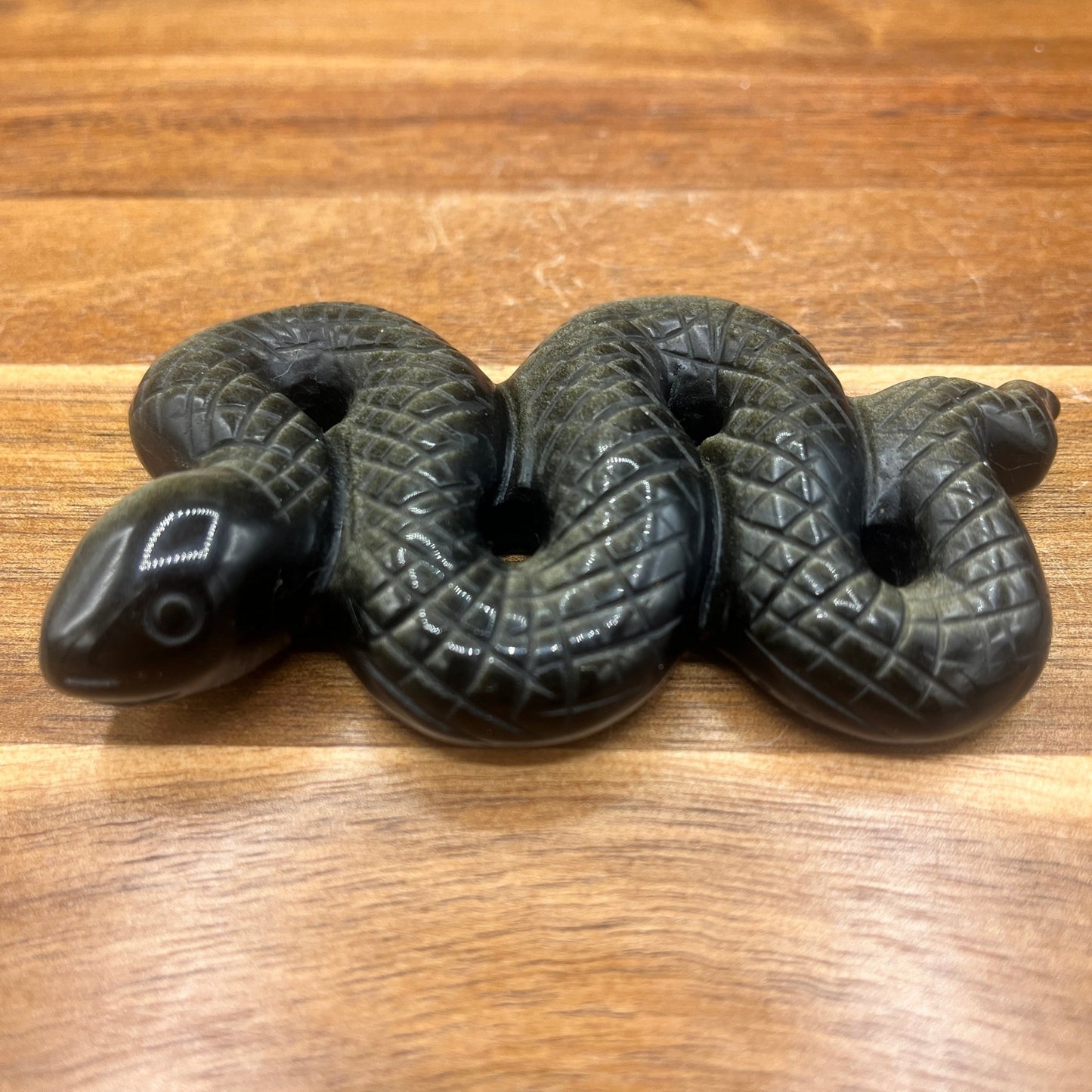 Gold Obsidian Snake - Sage & Magic