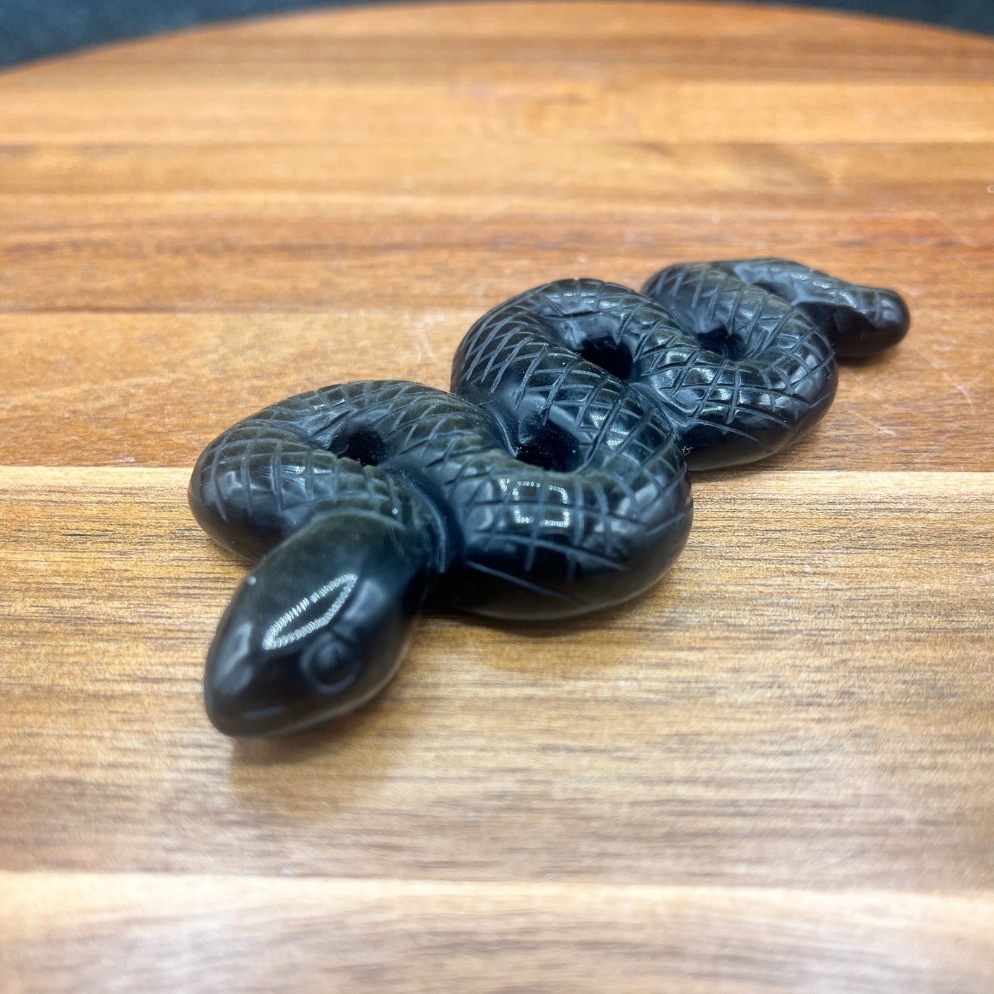 Gold Obsidian Snake - Sage & Magic