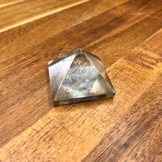 Gold Rutile Clear Quartz Pyramid - Sage & Magic