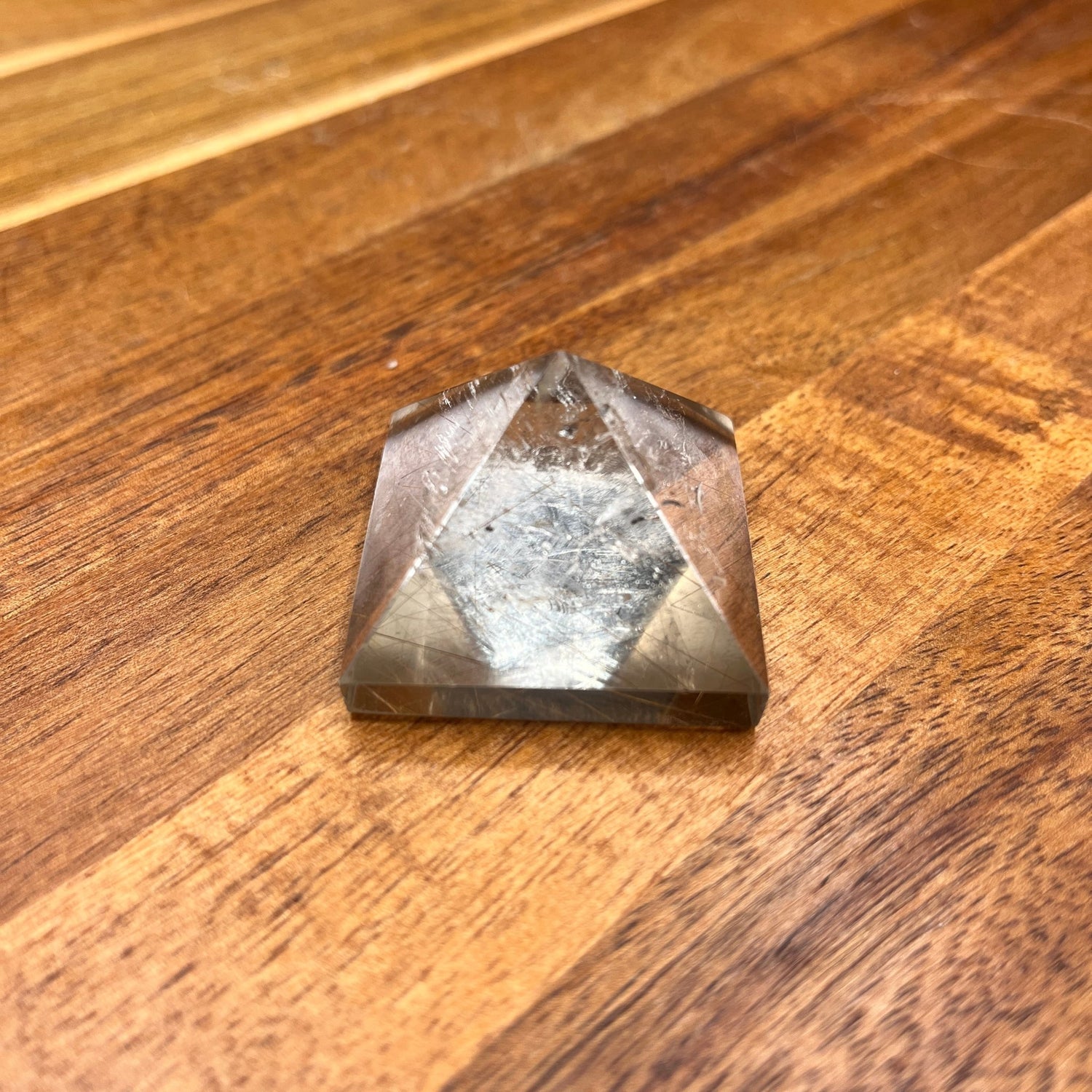 Gold Rutile Clear Quartz Pyramid - Sage & Magic