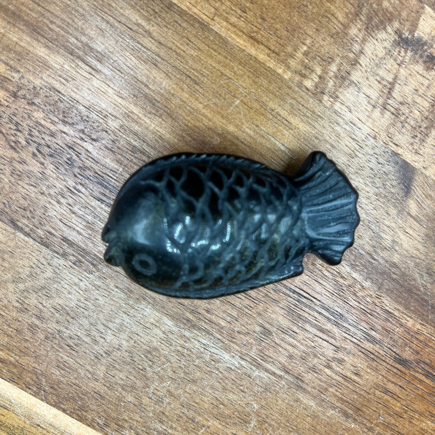 Gold Sheen Obsidian Small Fish Carving - Sage & Magic