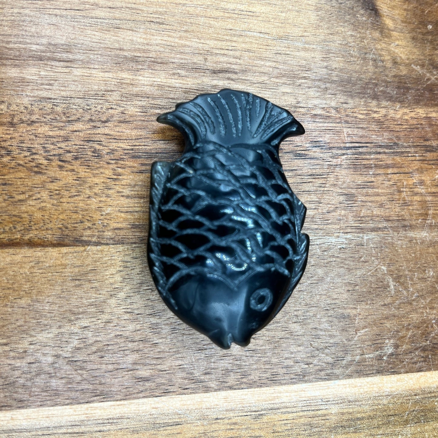 Gold Sheen Obsidian Small Fish Carving - Sage & Magic