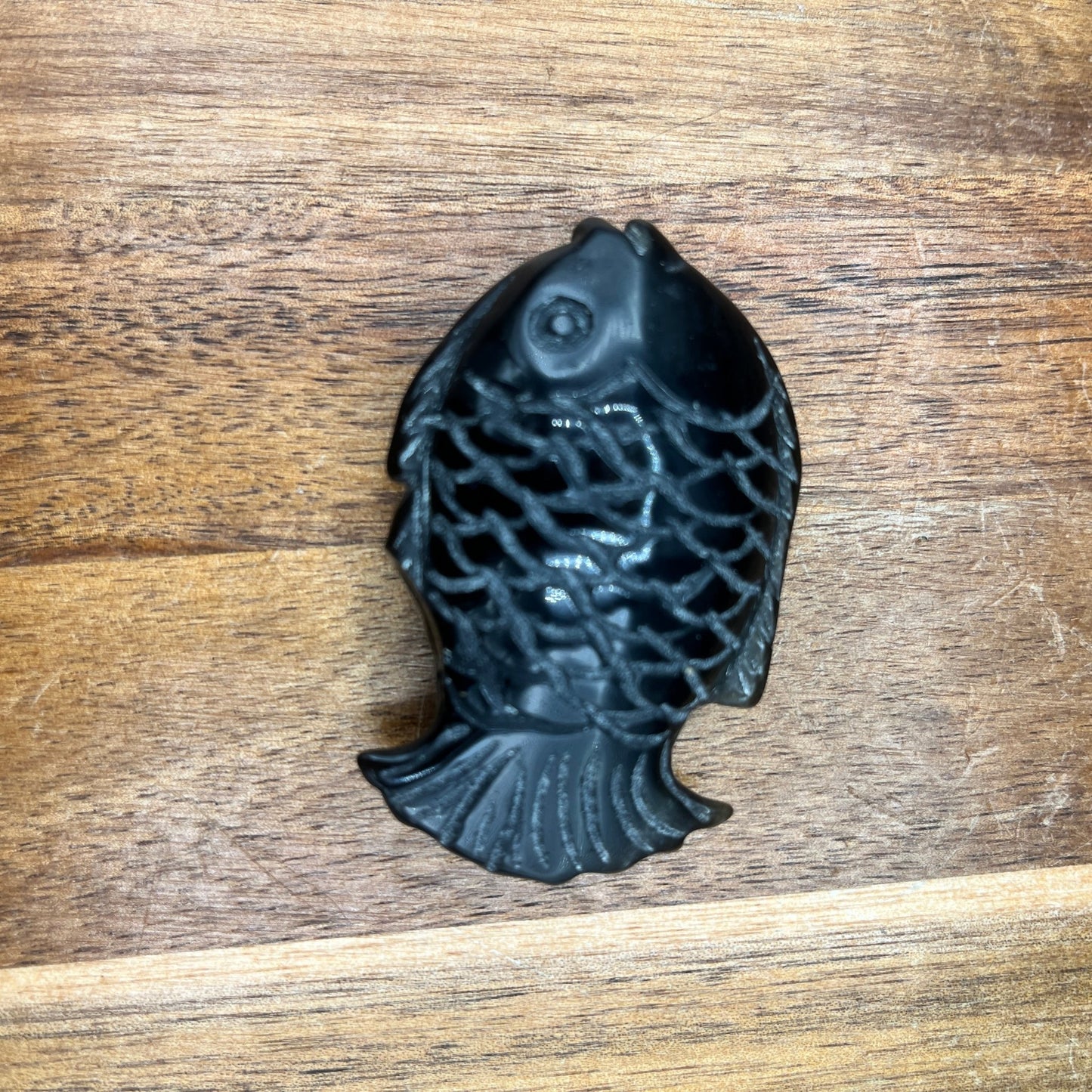 Gold Sheen Obsidian Small Fish Carving - Sage & Magic