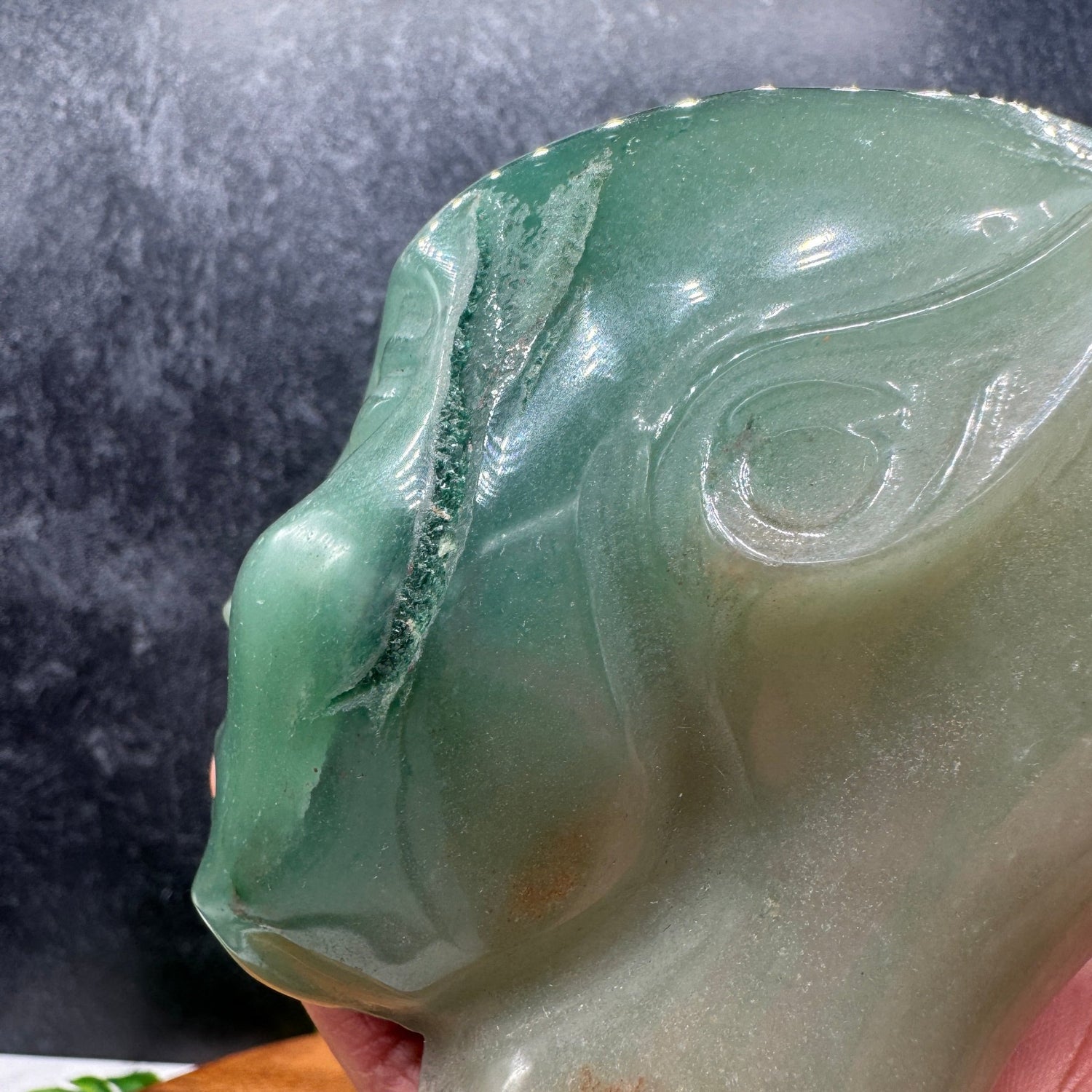 Green Aventurine Humanoid Bust - Sage & Magic