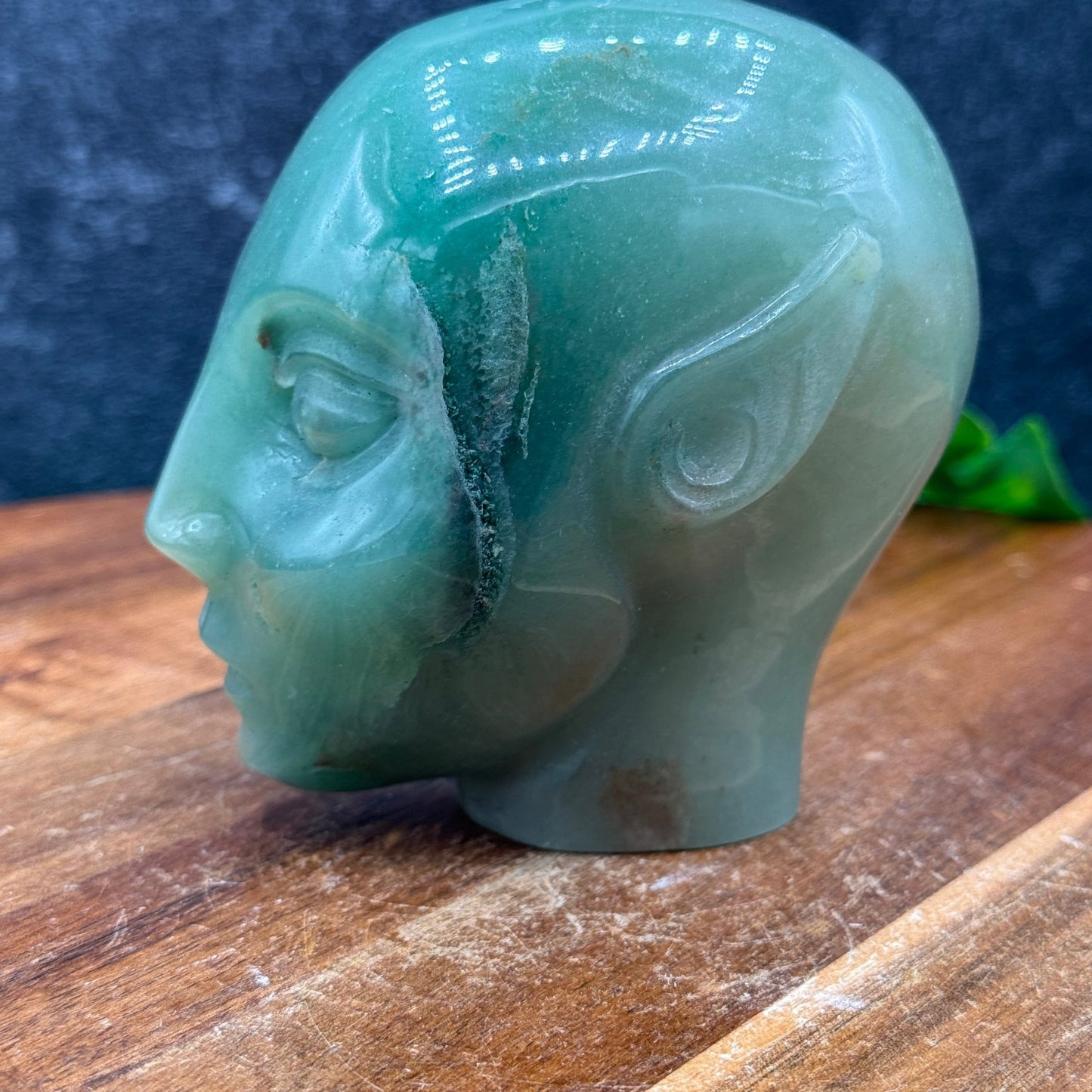 Green Aventurine Humanoid Bust - Sage & Magic