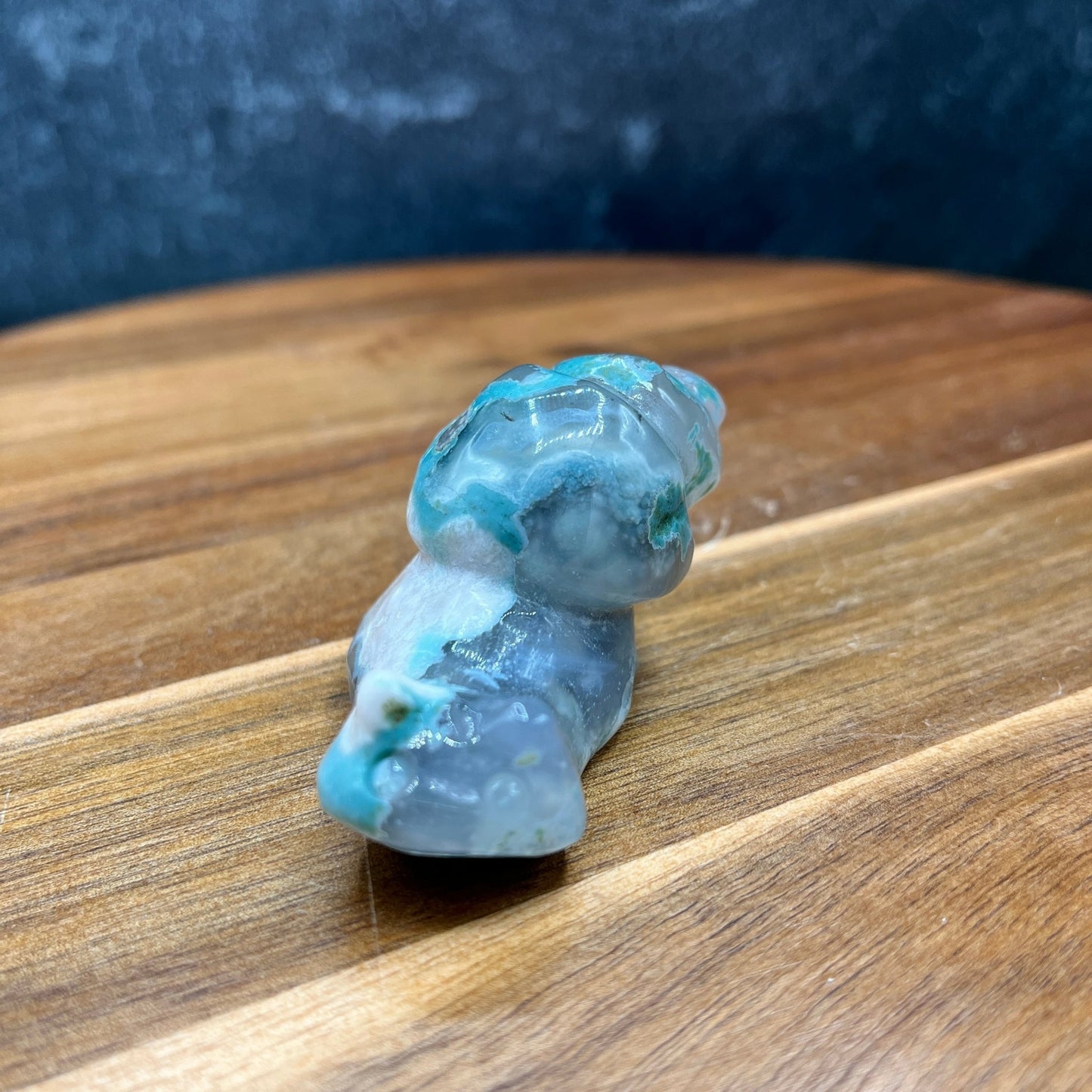 Green Flower Agate Snail - Sage & Magic