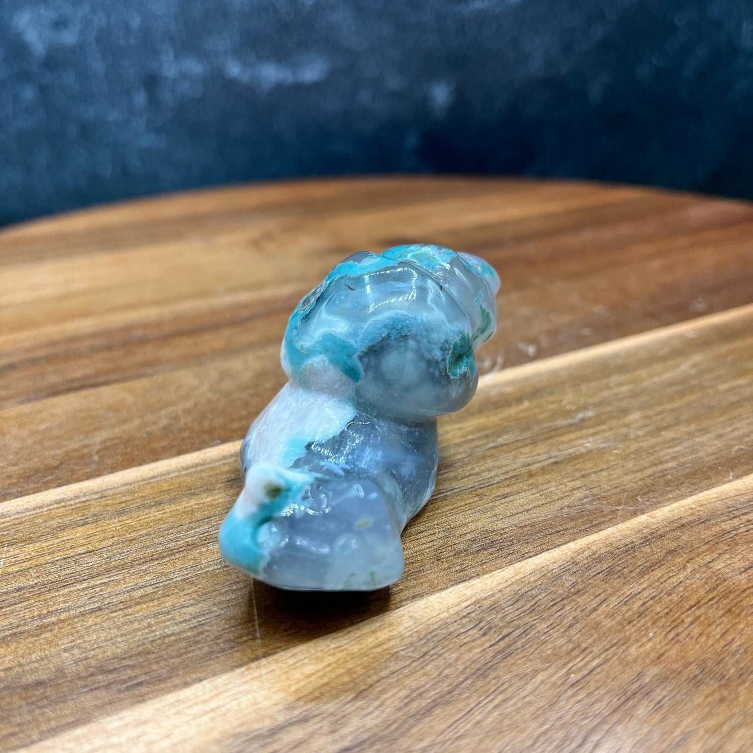 Green Flower Agate Snail - Sage & Magic