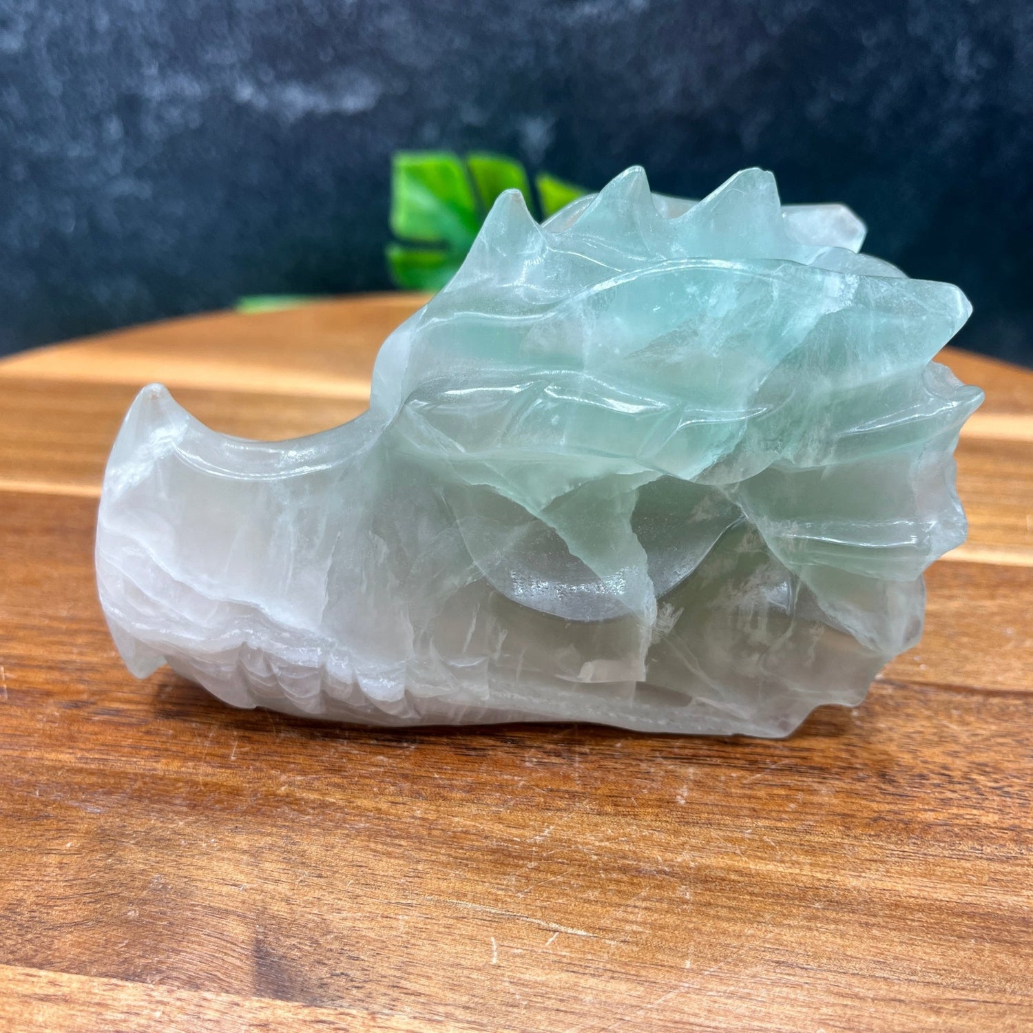 Green Fluorite Dragon Head - Sage & Magic