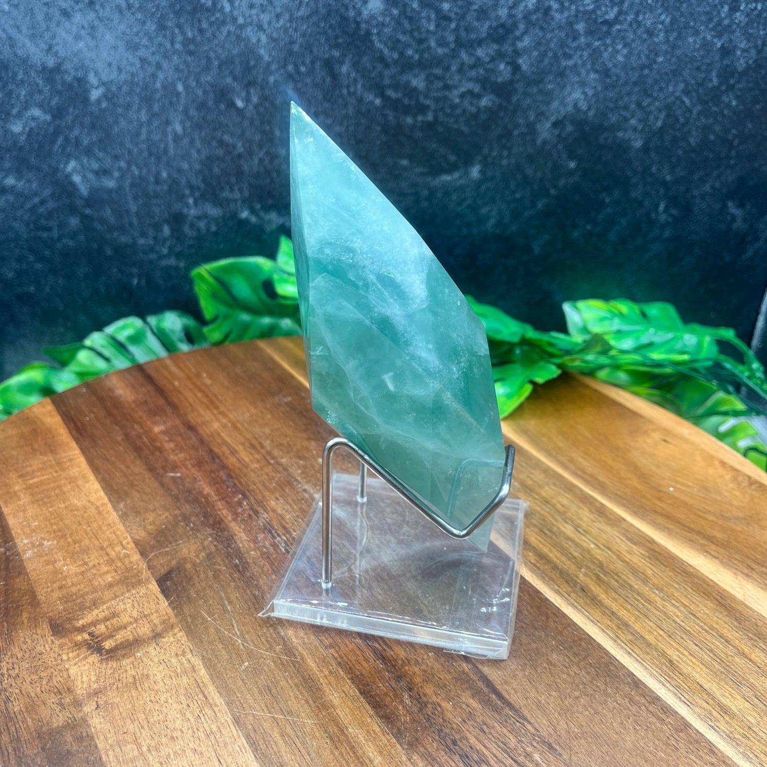 Green Fluorite Elongated Hexagon - Sage & Magic