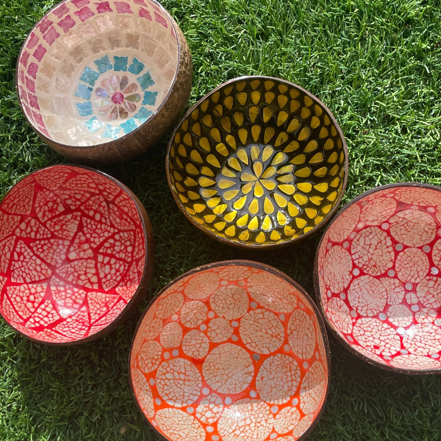 Hand Painted Coconut Bowls - Sage & Magic