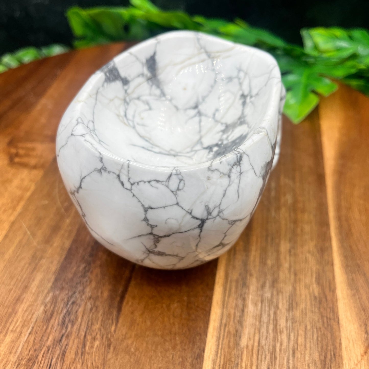 Howlite Skull Bowl - Sage & Magic