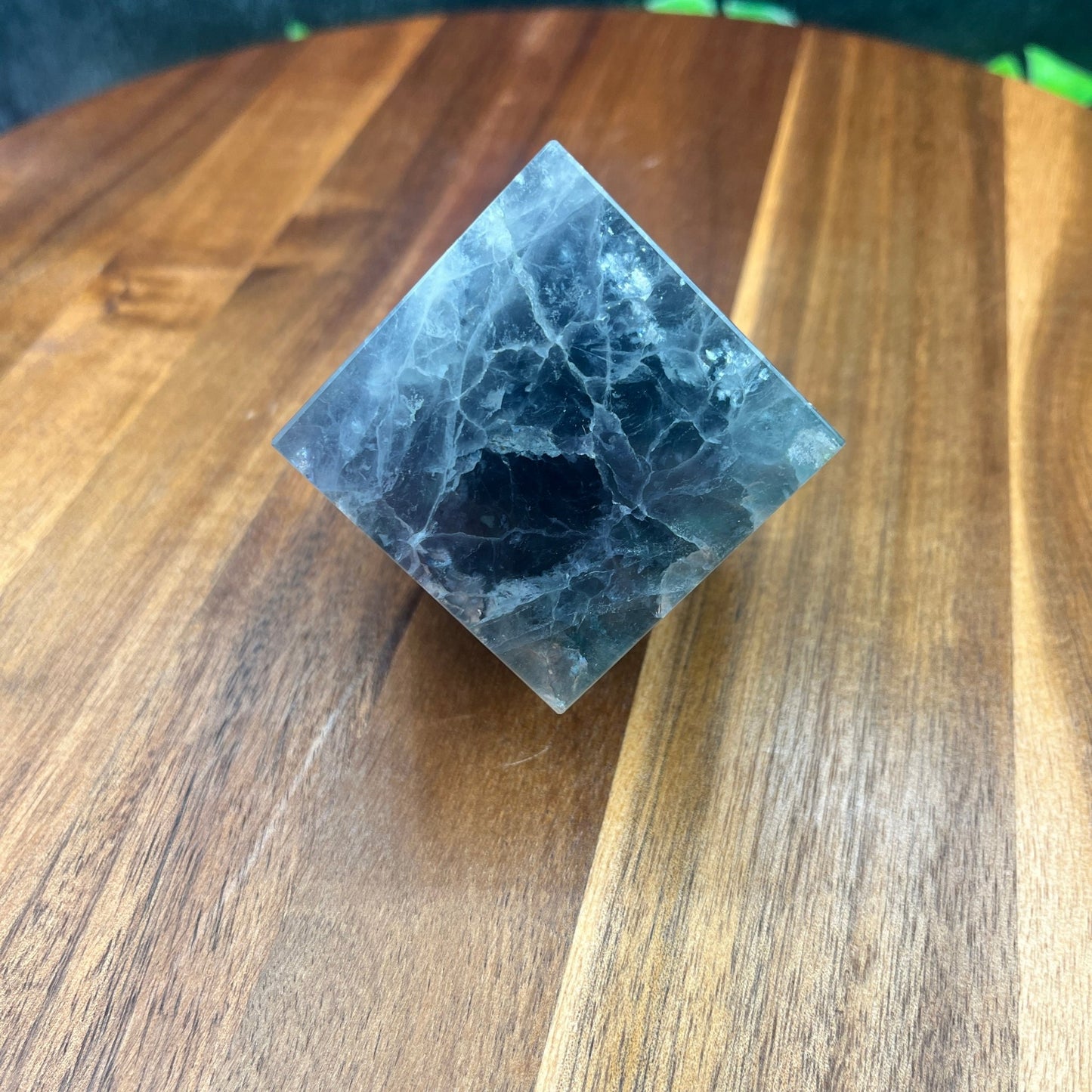 HQ Rainbow Fluorite Standing Cube - Sage & Magic