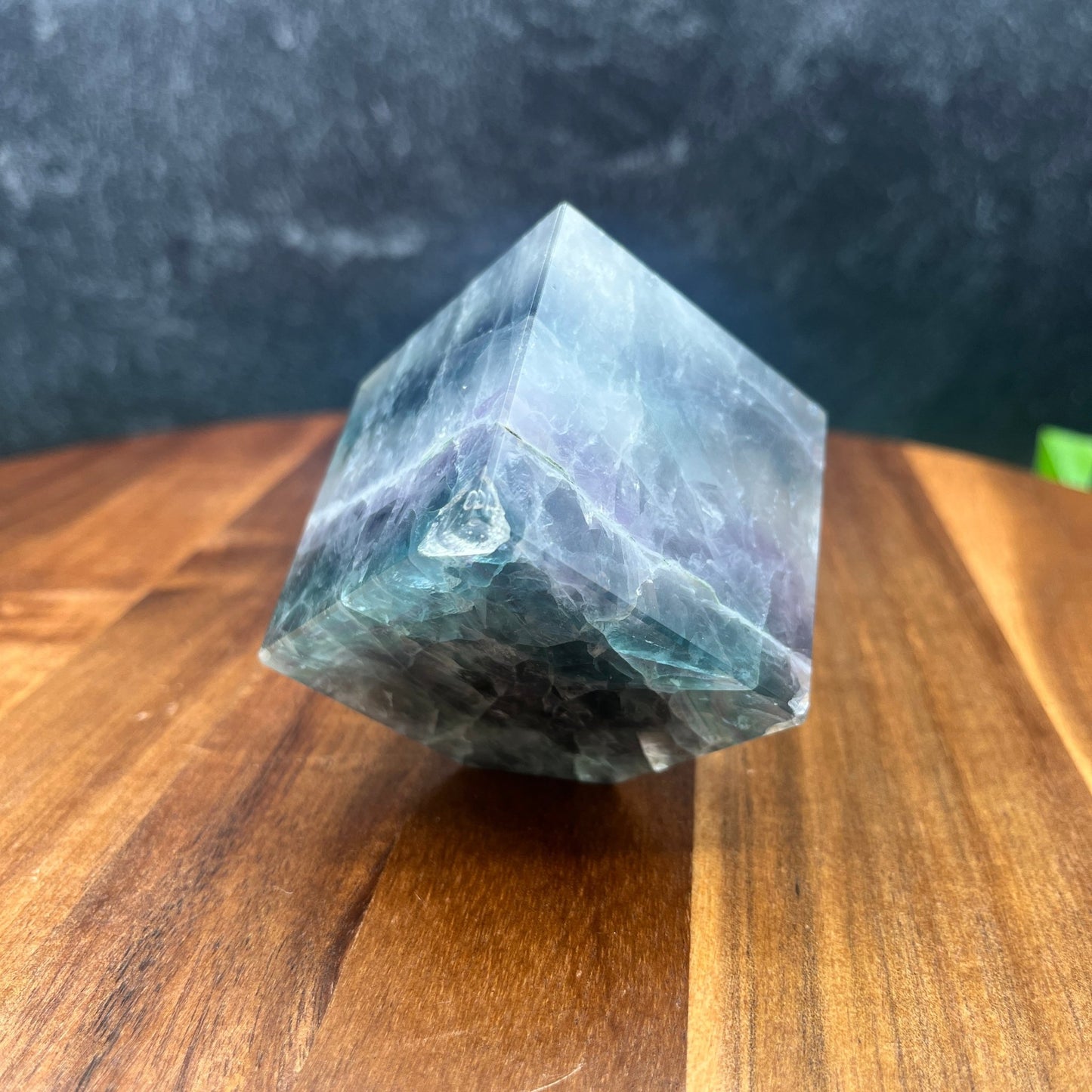 HQ Rainbow Fluorite Standing Cube - Sage & Magic