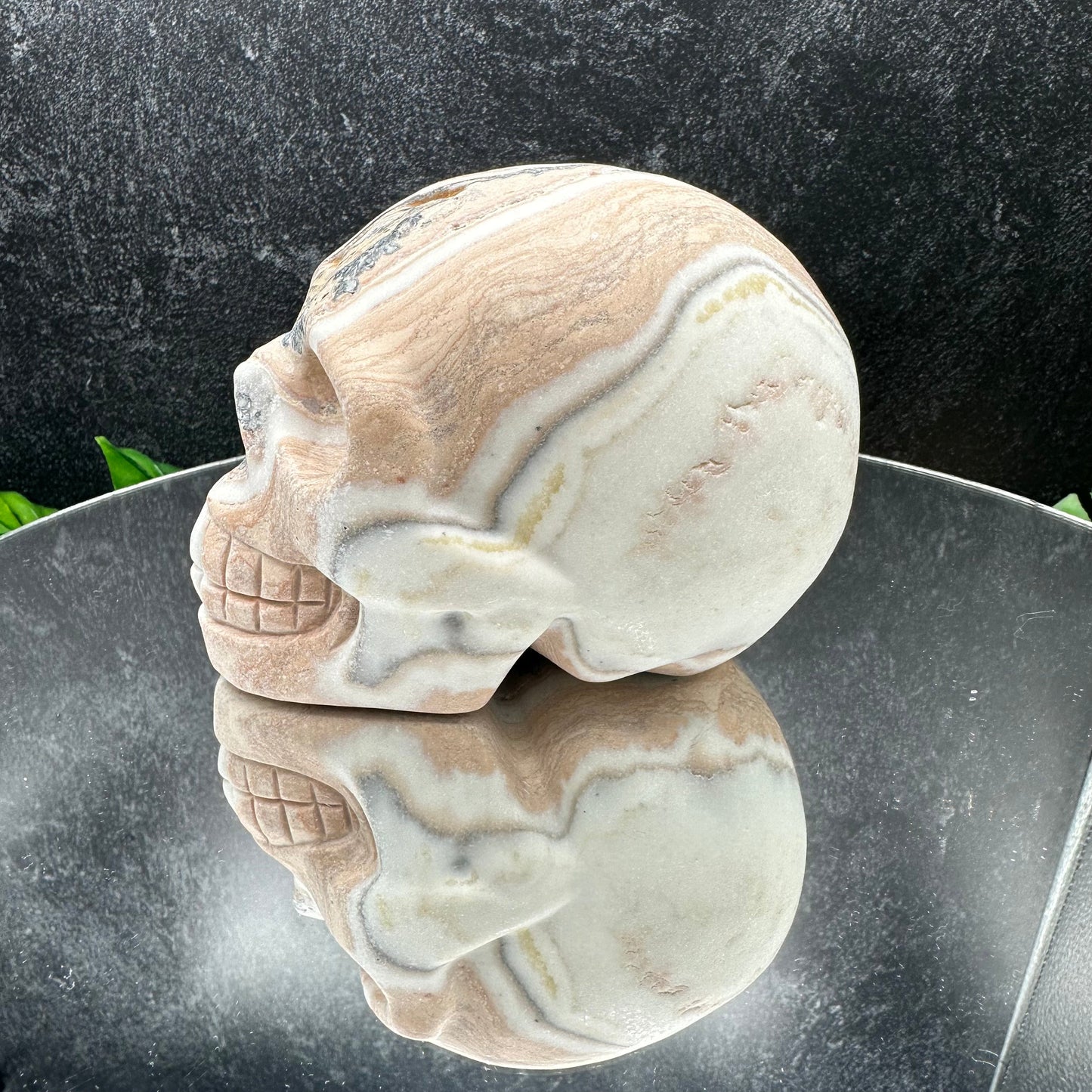 Ice Cream Calcite Skull