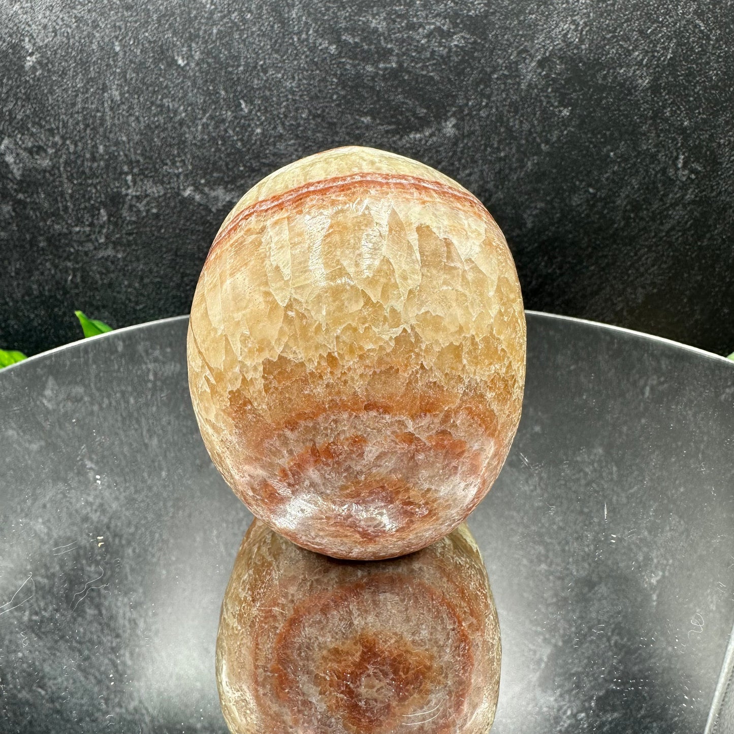 Red Banded Calcite Skull