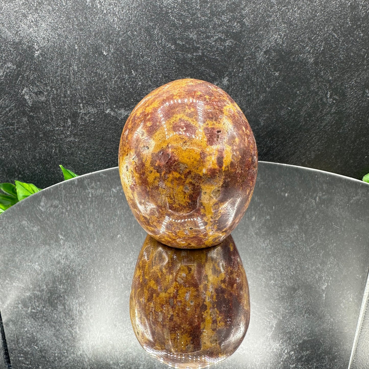 Orange Jasper Skull