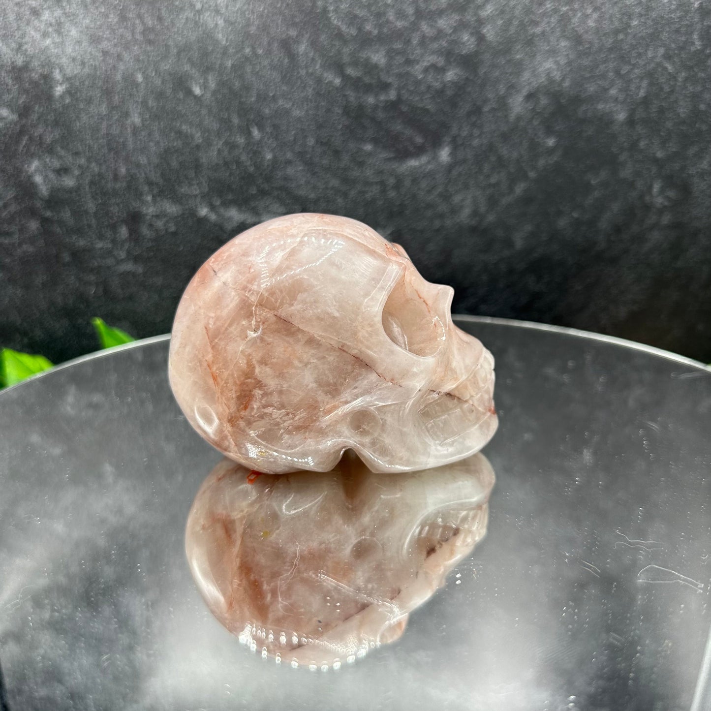 Fire Quartz Skull