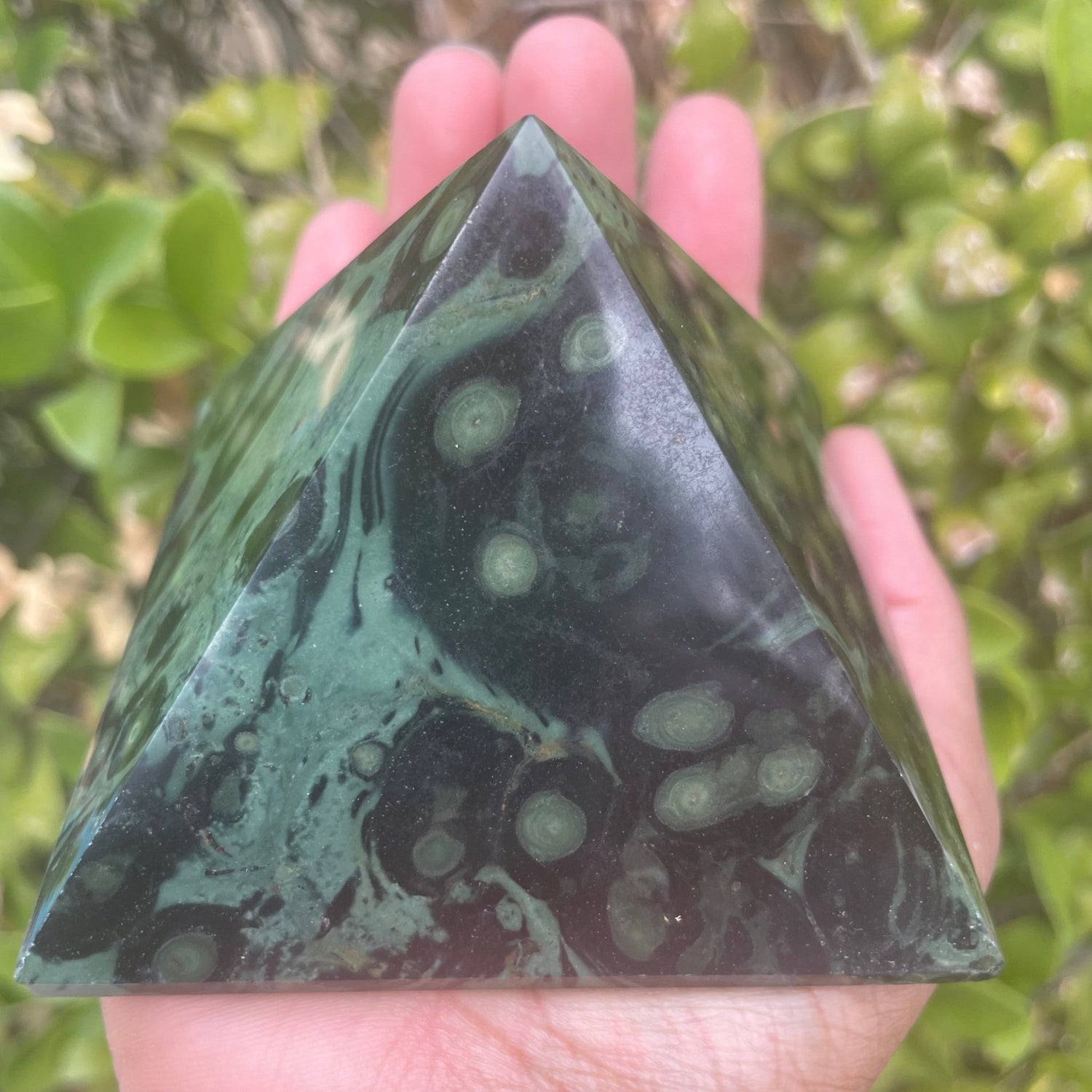 Kambaba Jasper Pyramid - Sage & Magic