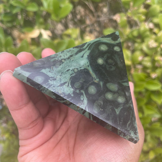 Kambaba Jasper Pyramid - Sage & Magic