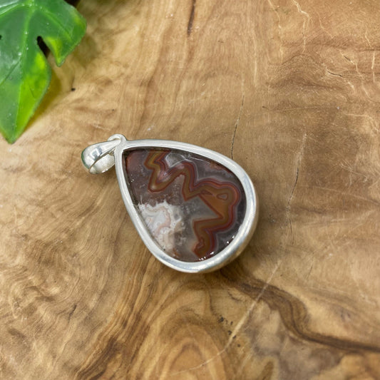 Laguna Agate Sterling Silver Pendant - Sage & Magic