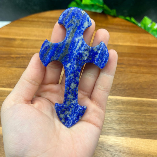 Lapis Lazuli Anchor Cross - Sage & Magic