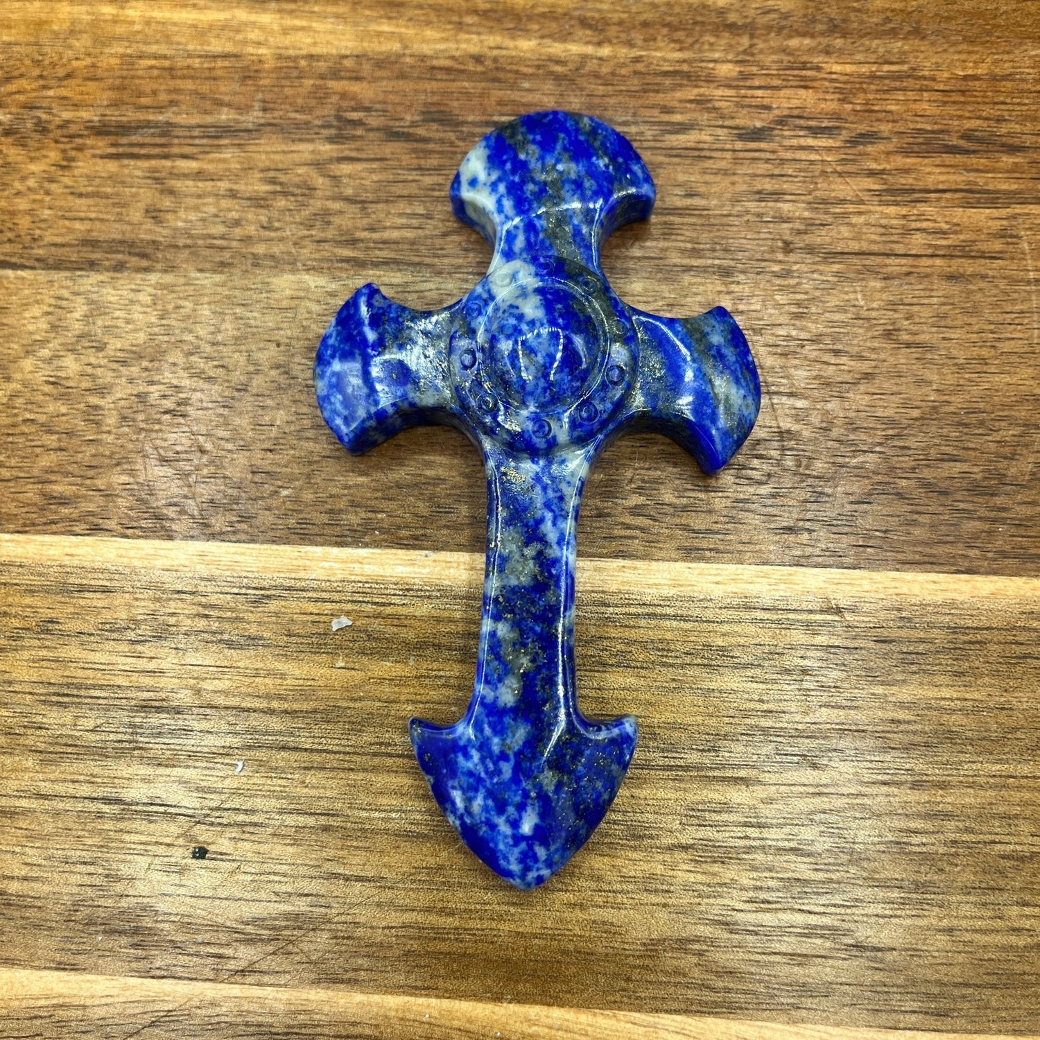 Lapis Lazuli Anchor Cross - Sage & Magic