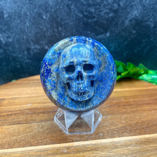 Lapis Skull Sphere - Sage & Magic