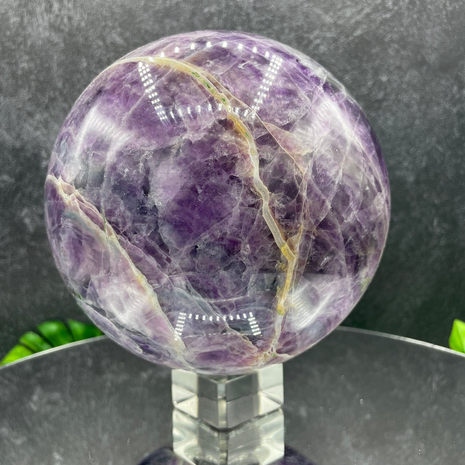 Large Purple Fluorite Sphere - Sage & Magic