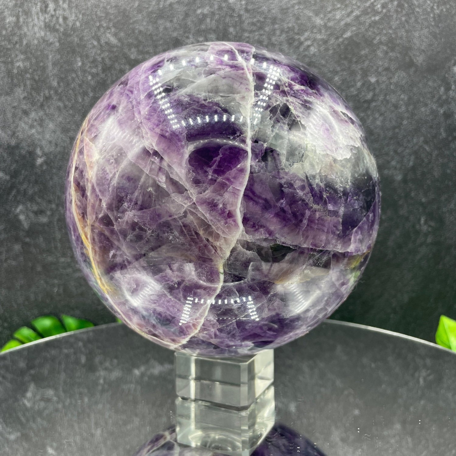 Large Purple Fluorite Sphere - Sage & Magic