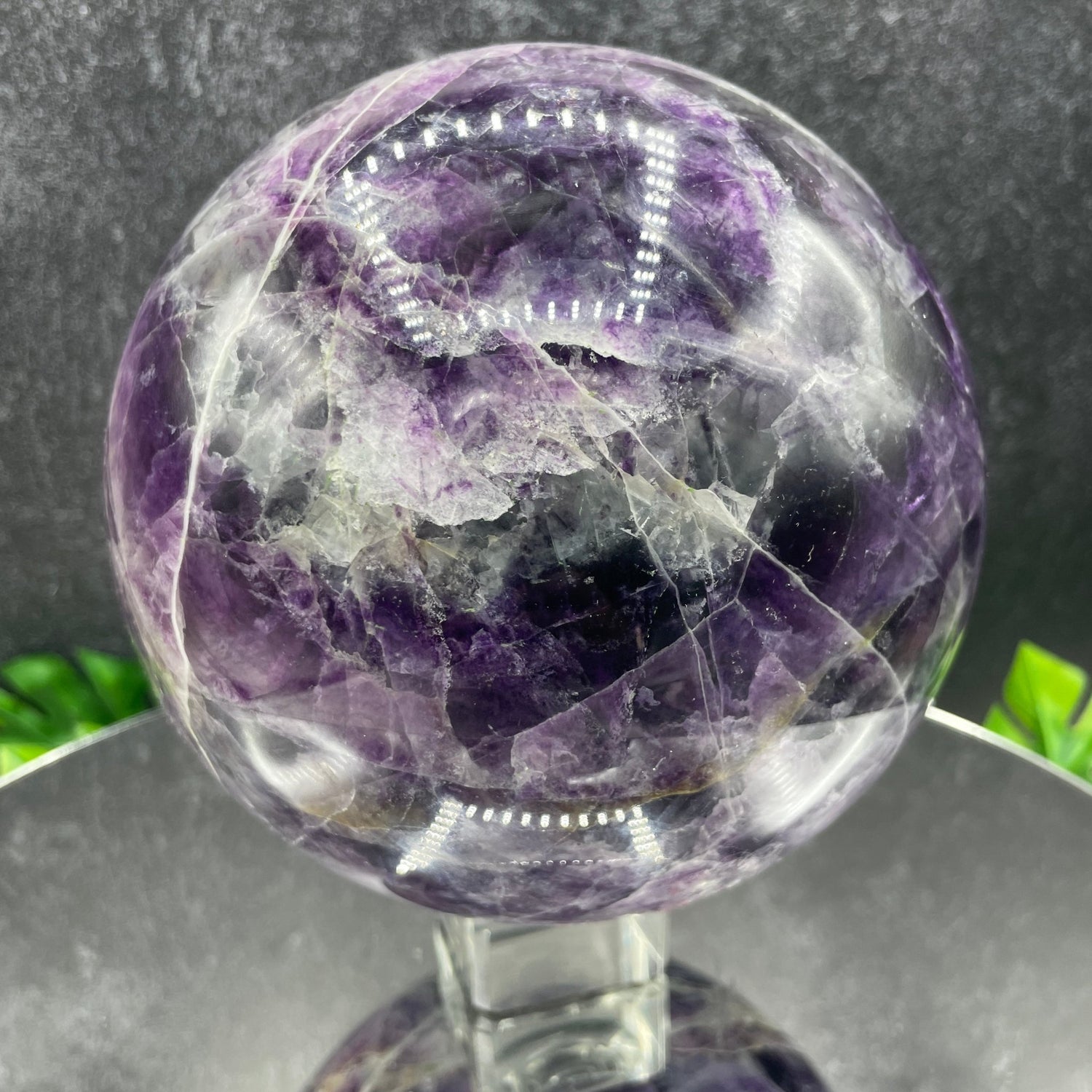 Large Purple Fluorite Sphere - Sage & Magic