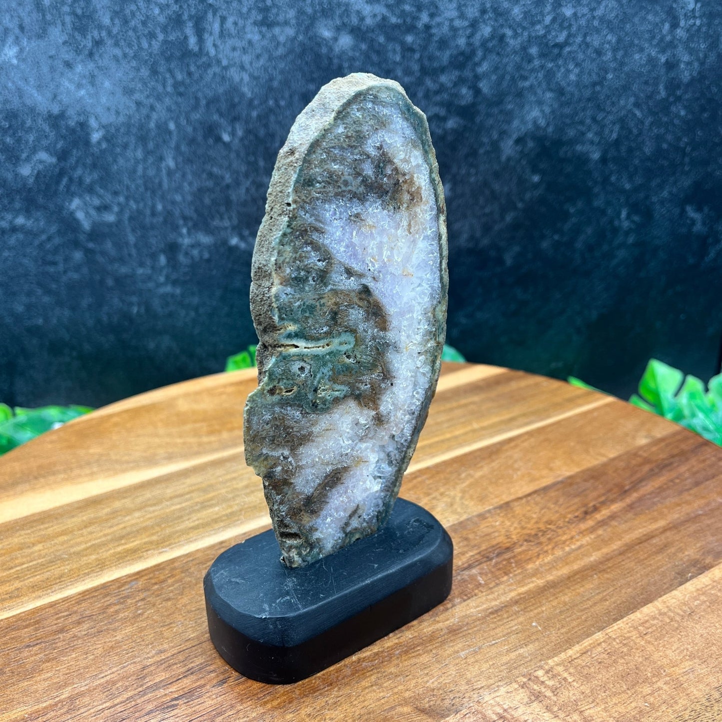 Lavender Moss Agate Slide - Sage & Magic