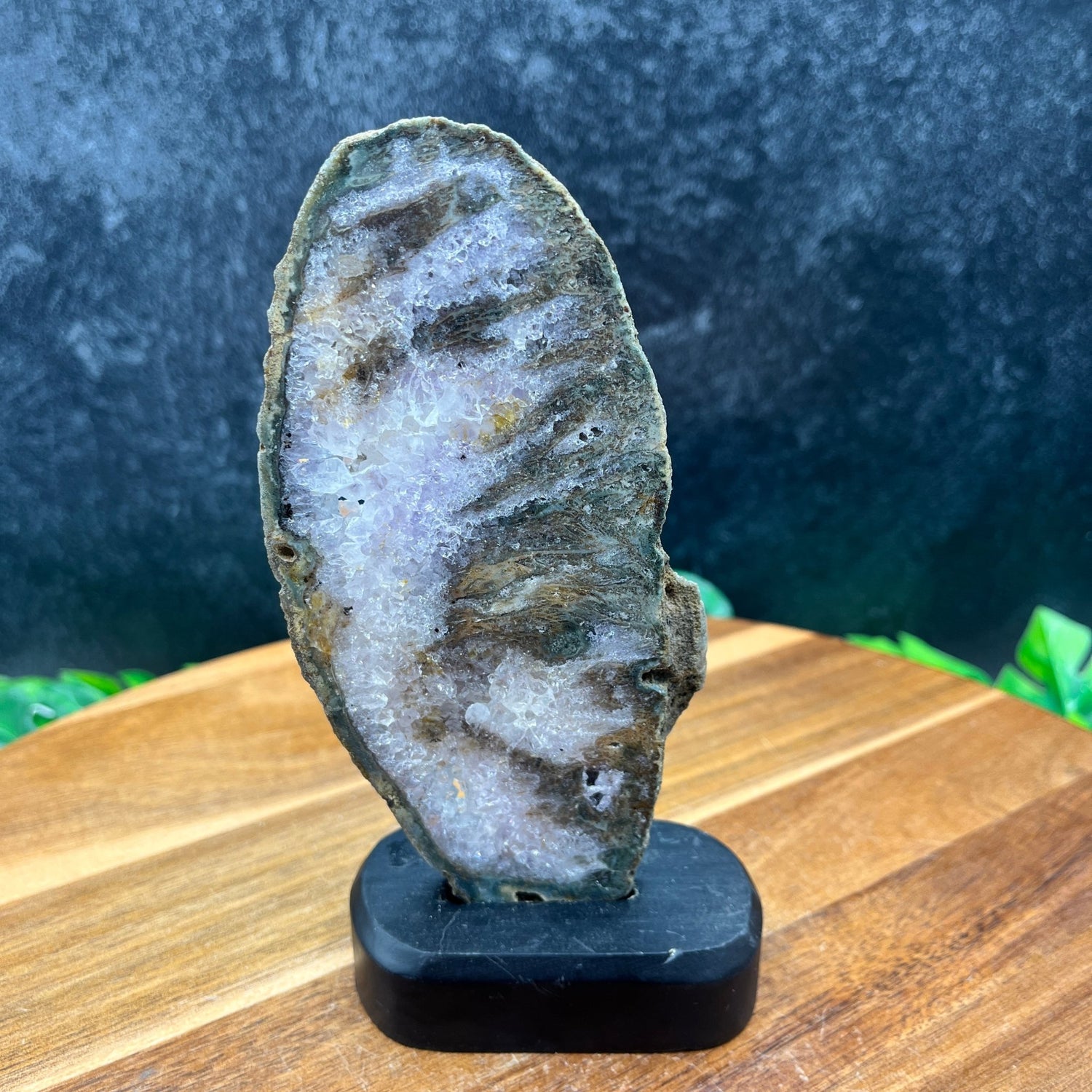 Lavender Moss Agate Slide - Sage & Magic