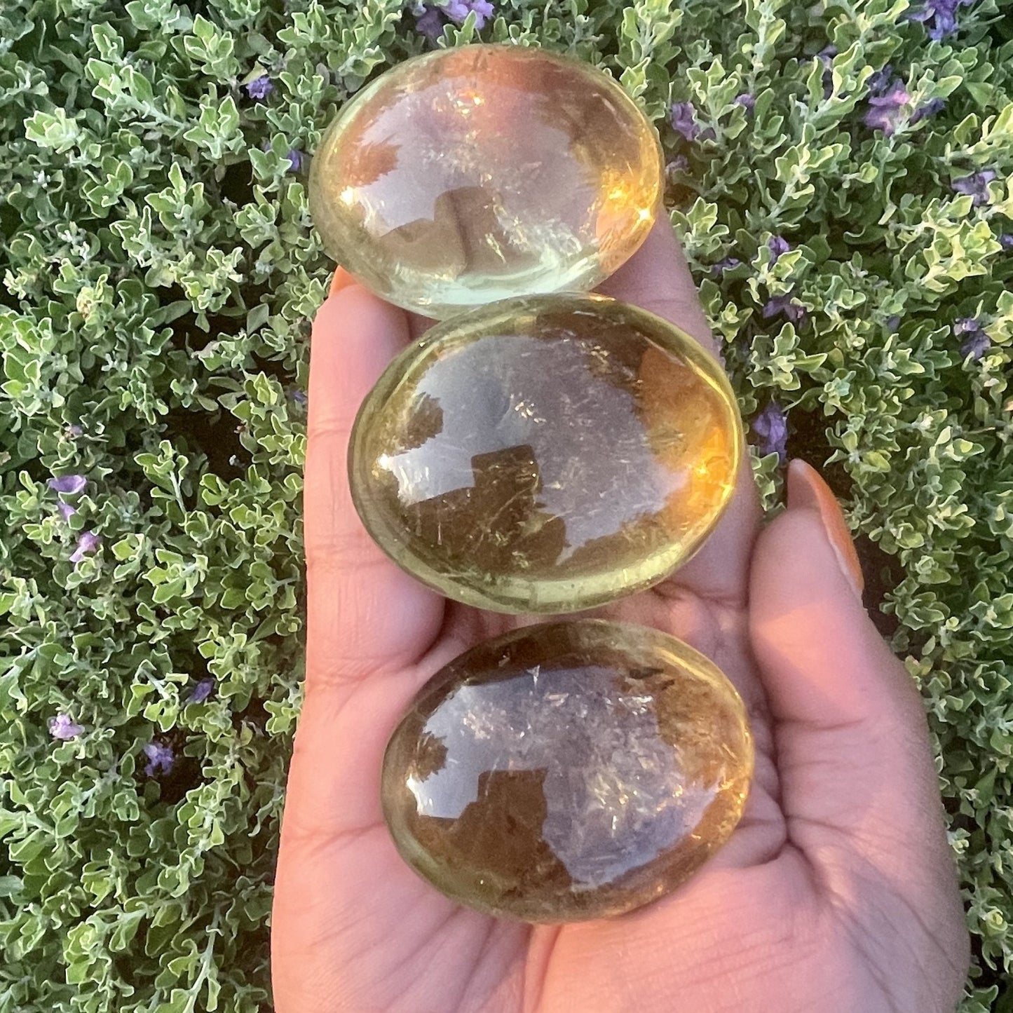 Lemon Quartz Palmstones - Sage & Magic