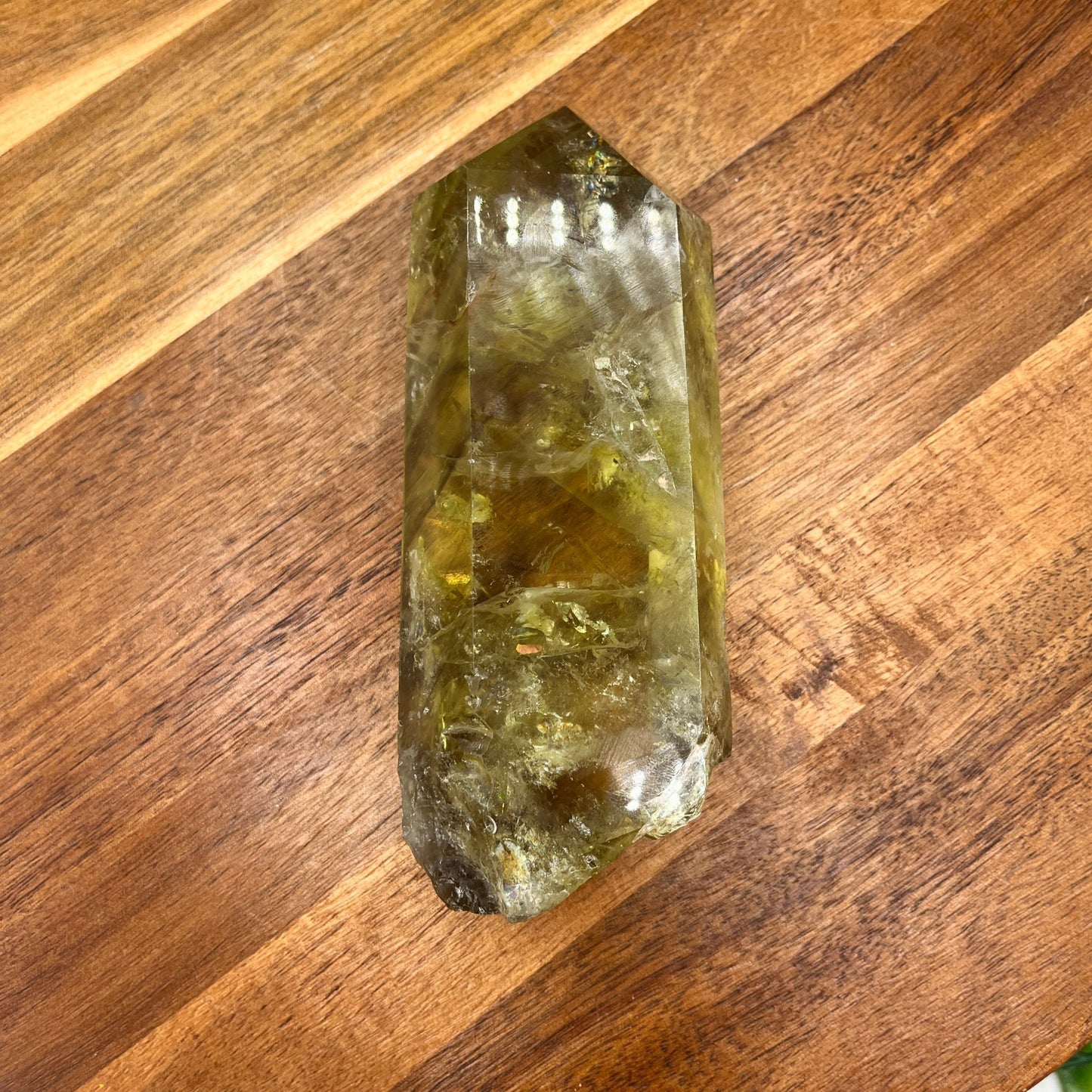 Lemon Quartz Point w Rough Base - Sage & Magic