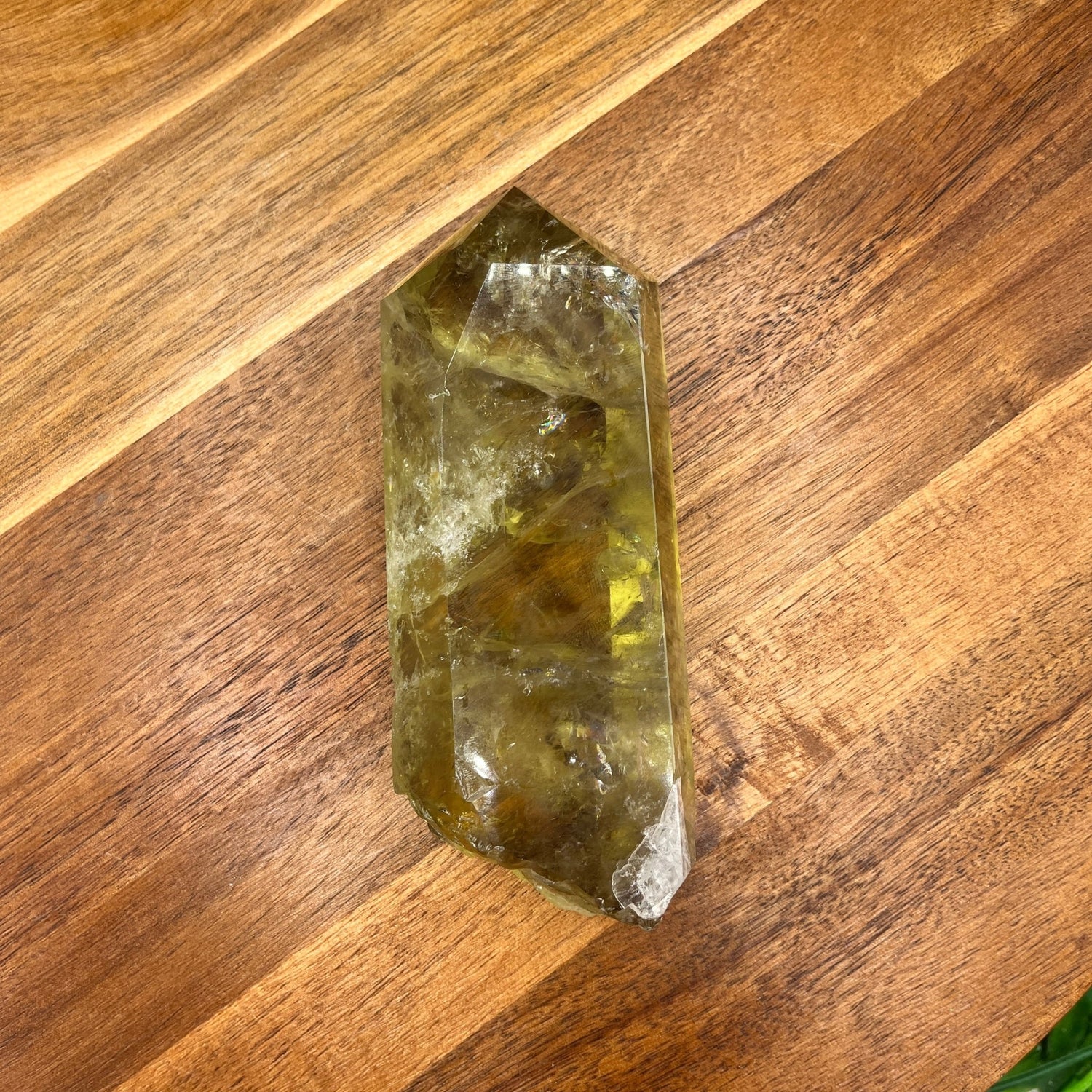 Lemon Quartz Point w Rough Base - Sage & Magic