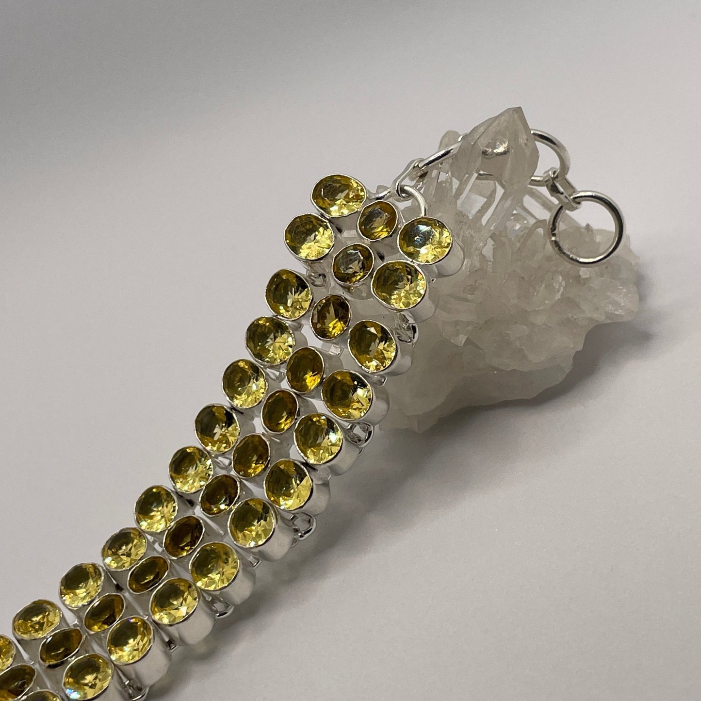 Lemon Quartz Sterling Silver Bracelet - Sage & Magic