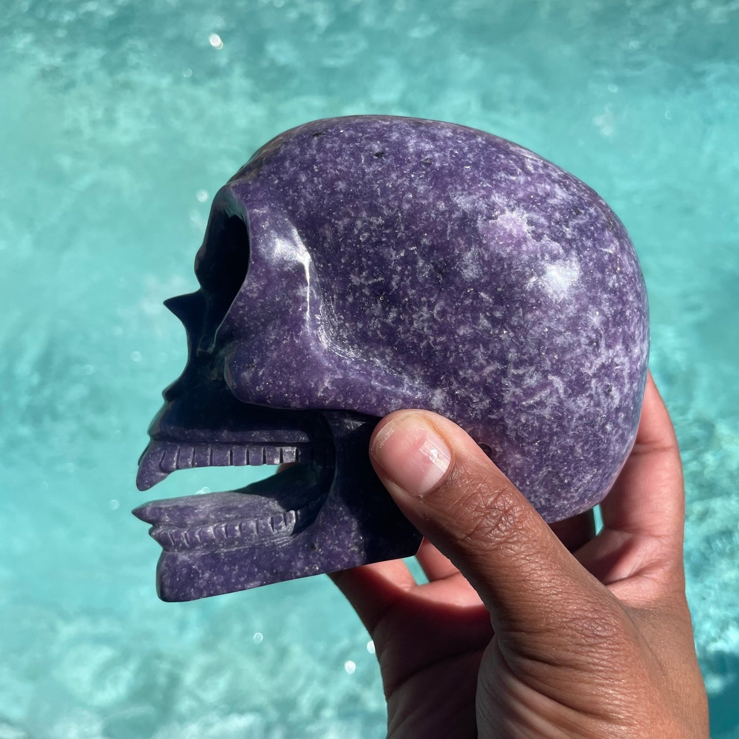 Lepidolite Demon Clown Skull - Sage & Magic