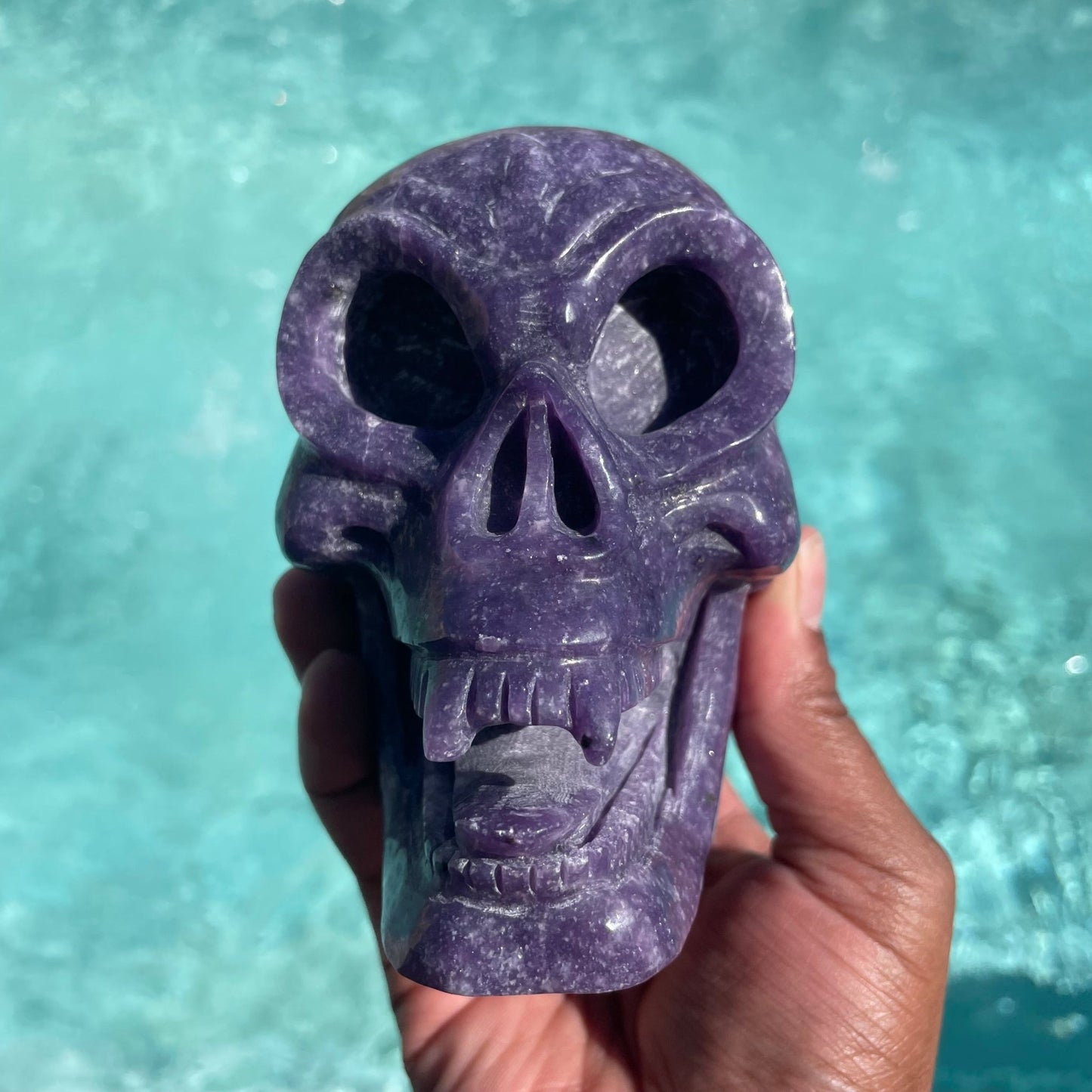 Lepidolite Demon Clown Skull - Sage & Magic