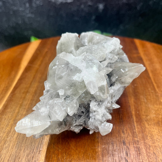 Light Grey Dogtooth Scalenohedral Calcite Specimen - Sage & Magic