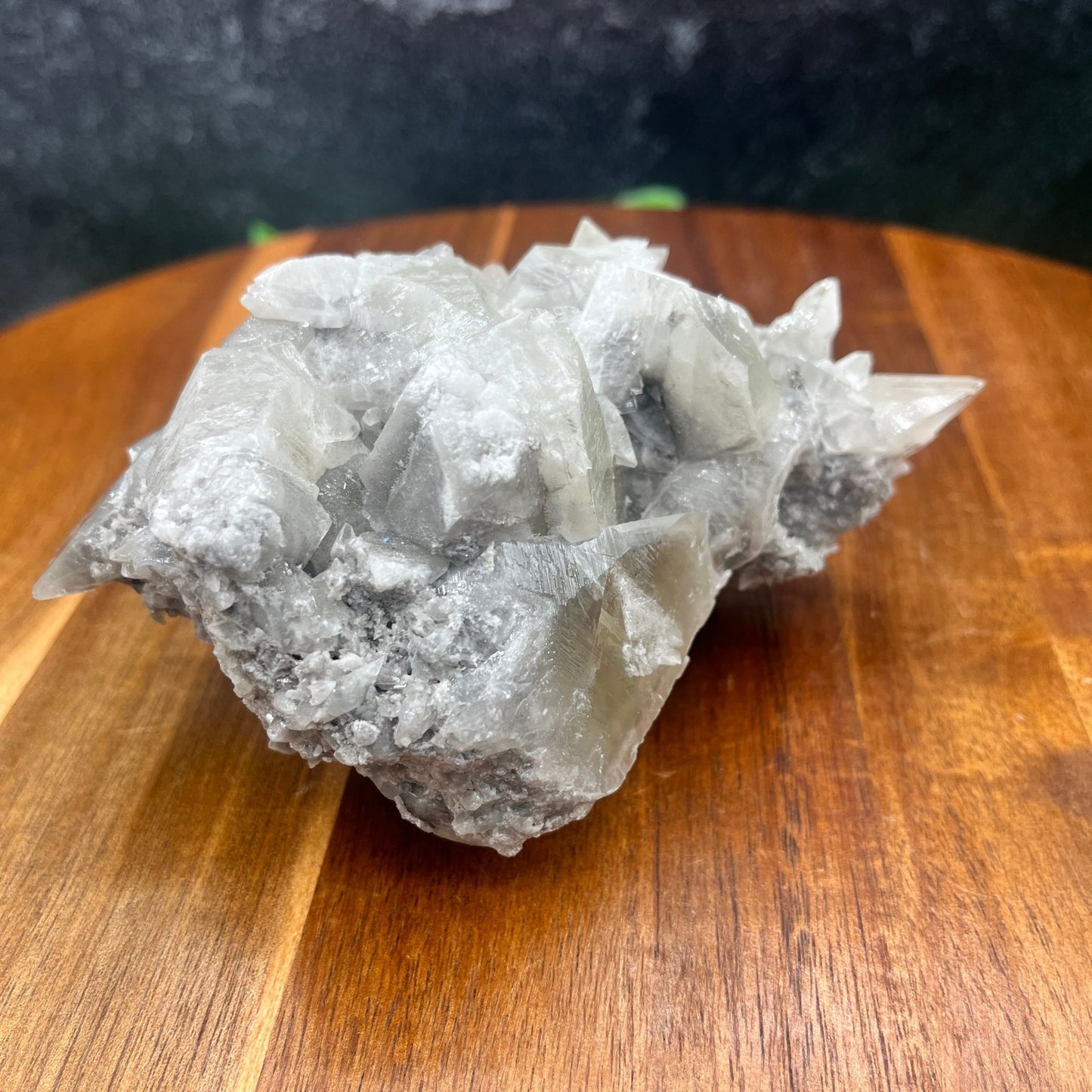 Light Grey Dogtooth Scalenohedral Calcite Specimen - Sage & Magic