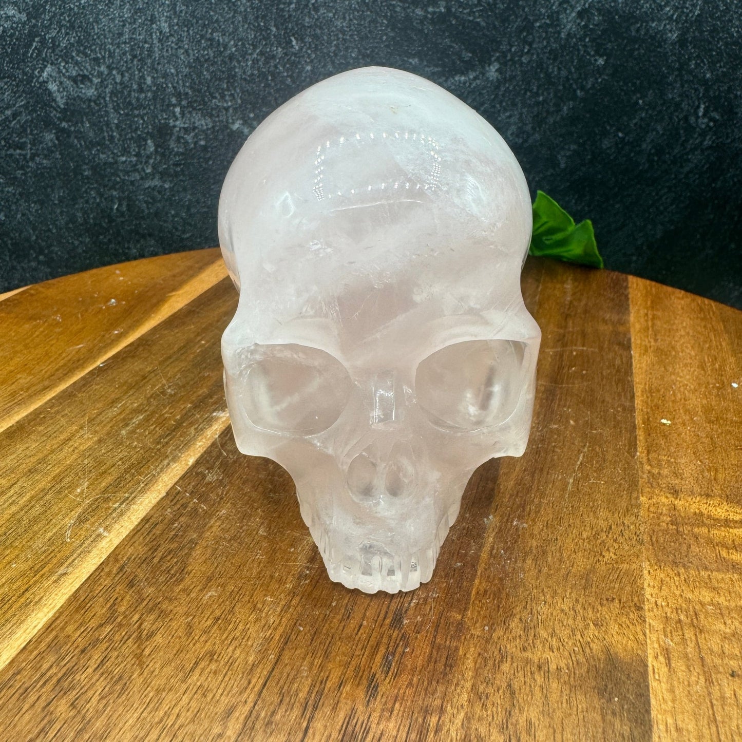 Light Rose Quartz Jawless Skull - Sage & Magic