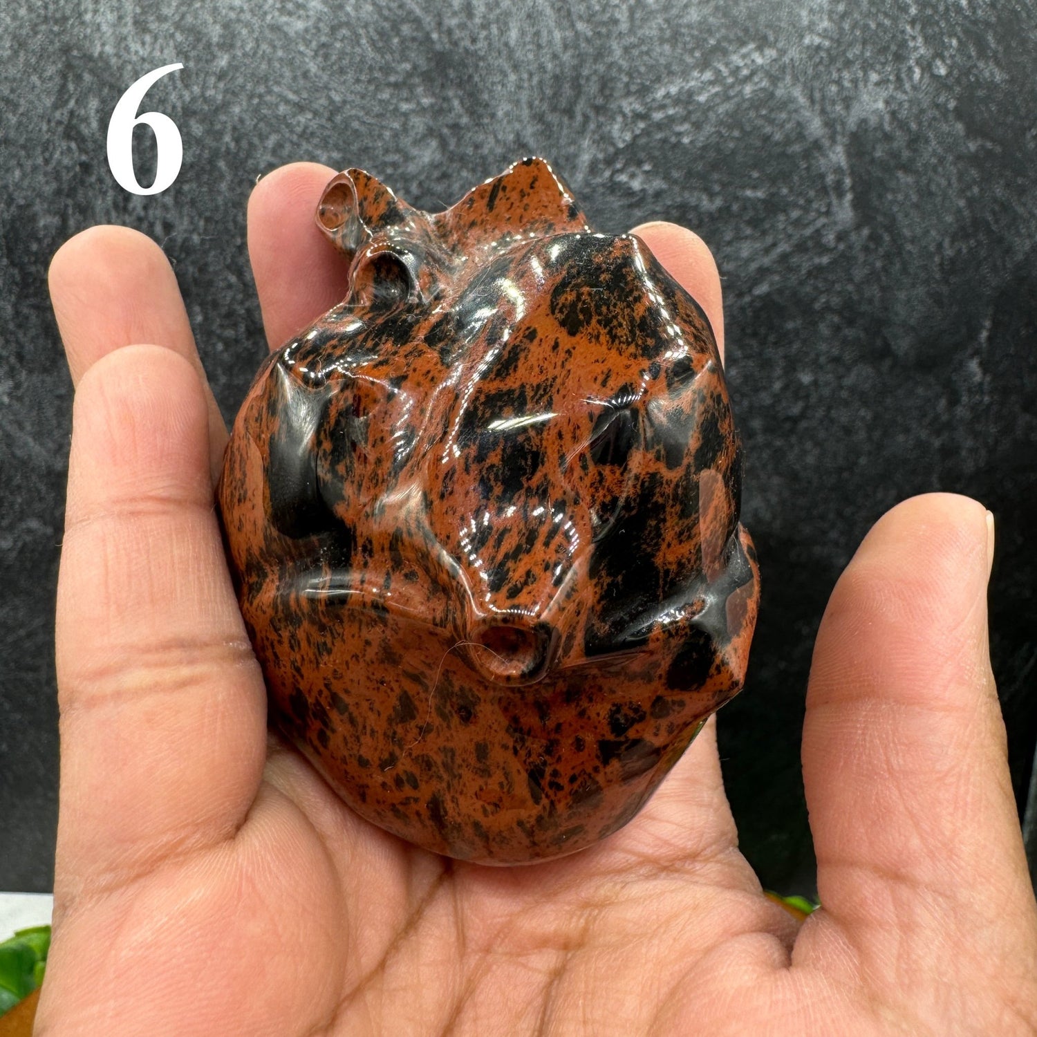 Mahogany Obsidian Anatomical Heart - Sage & Magic