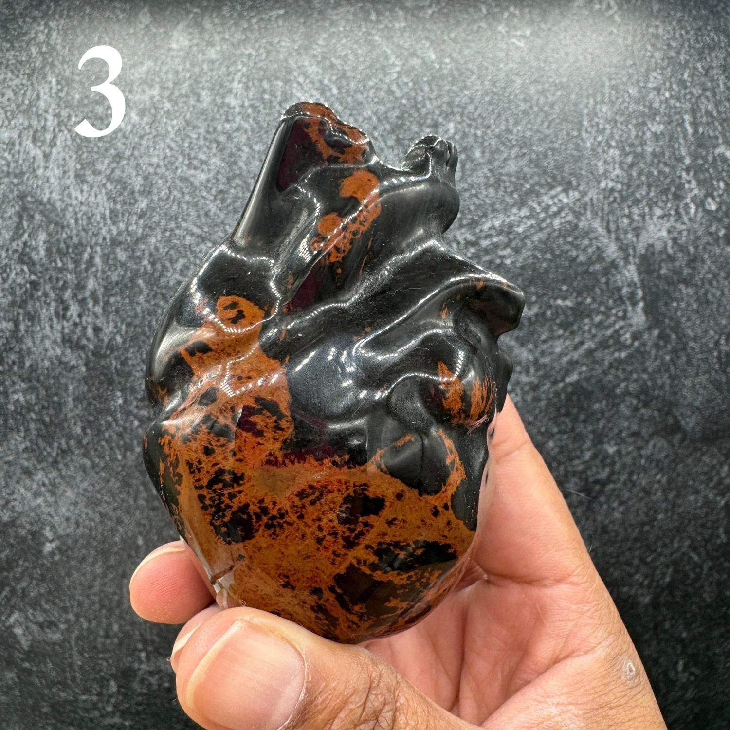 Mahogany Obsidian Anatomical Heart - Sage & Magic