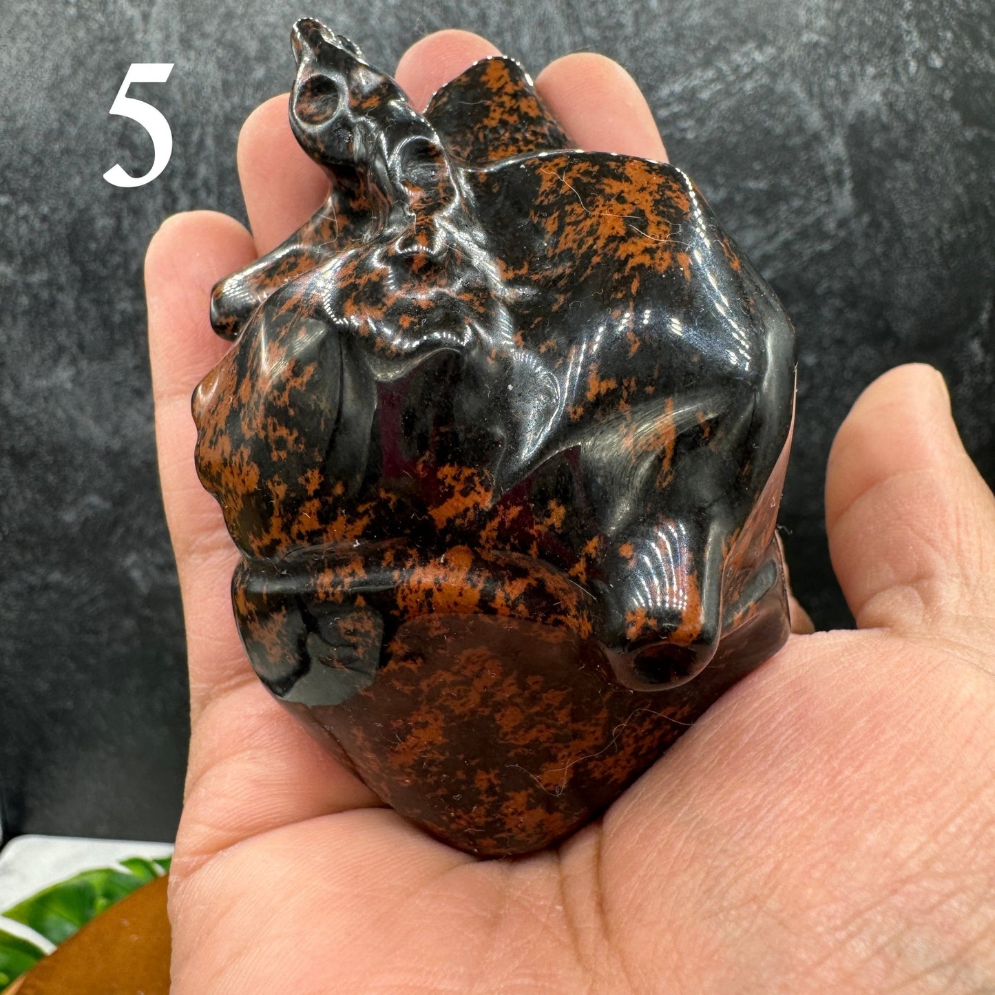 Mahogany Obsidian Anatomical Heart - Sage & Magic