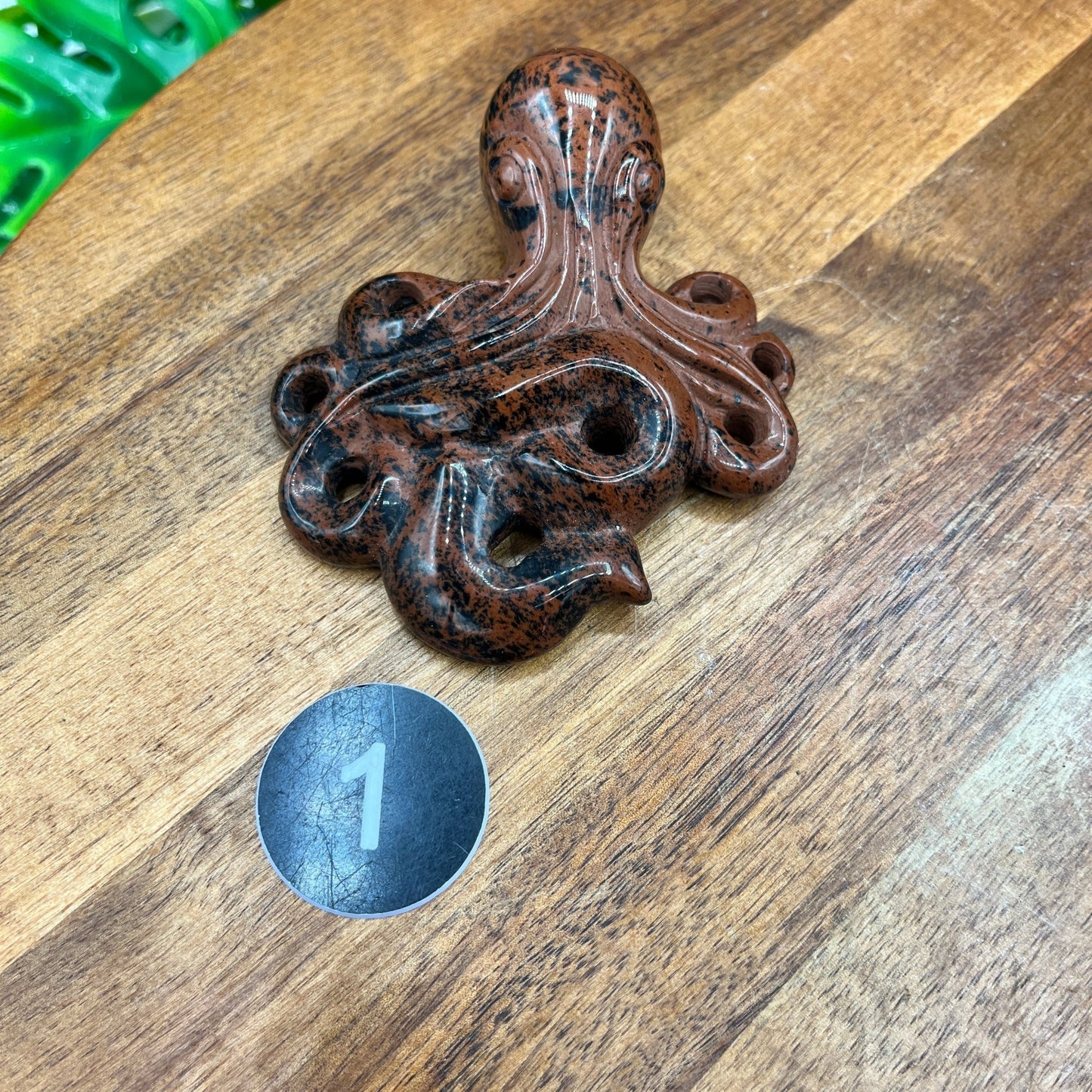 Mahogany Obsidian Octopus - Sage & Magic