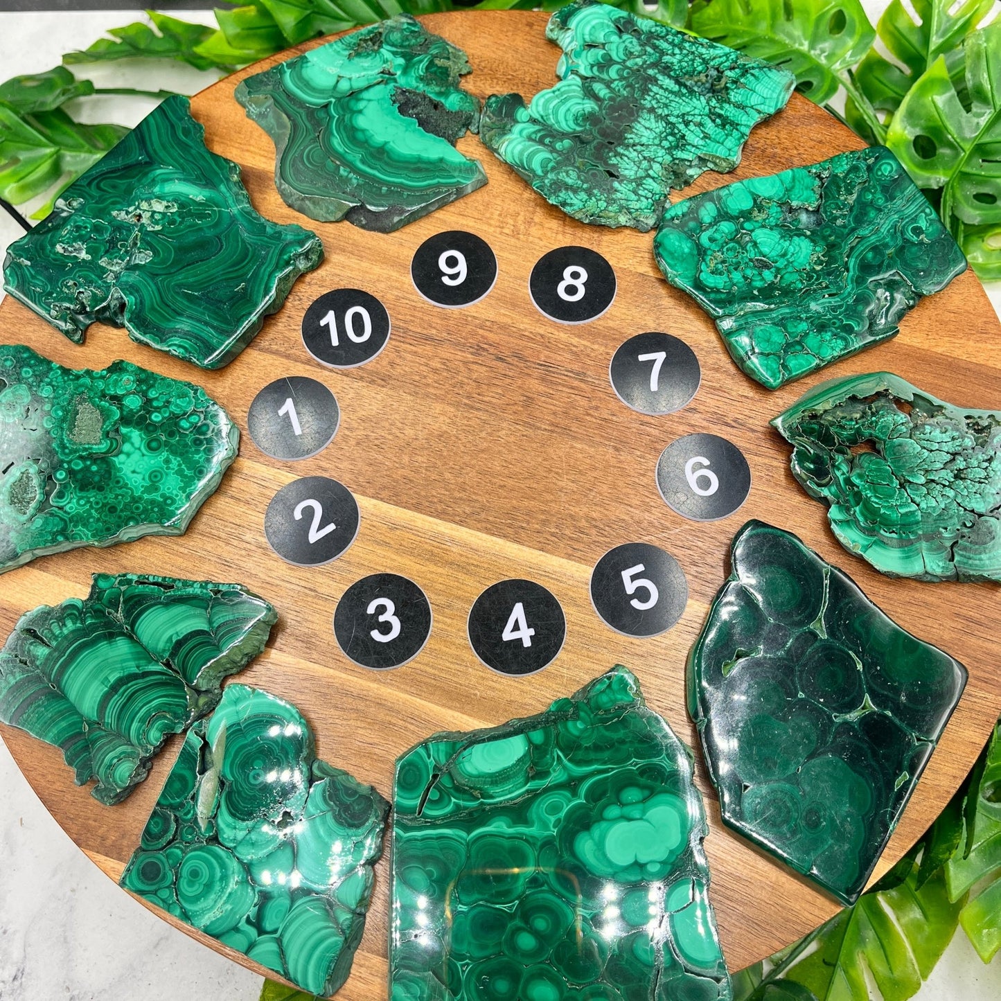 Malachite Slab - Sage & Magic