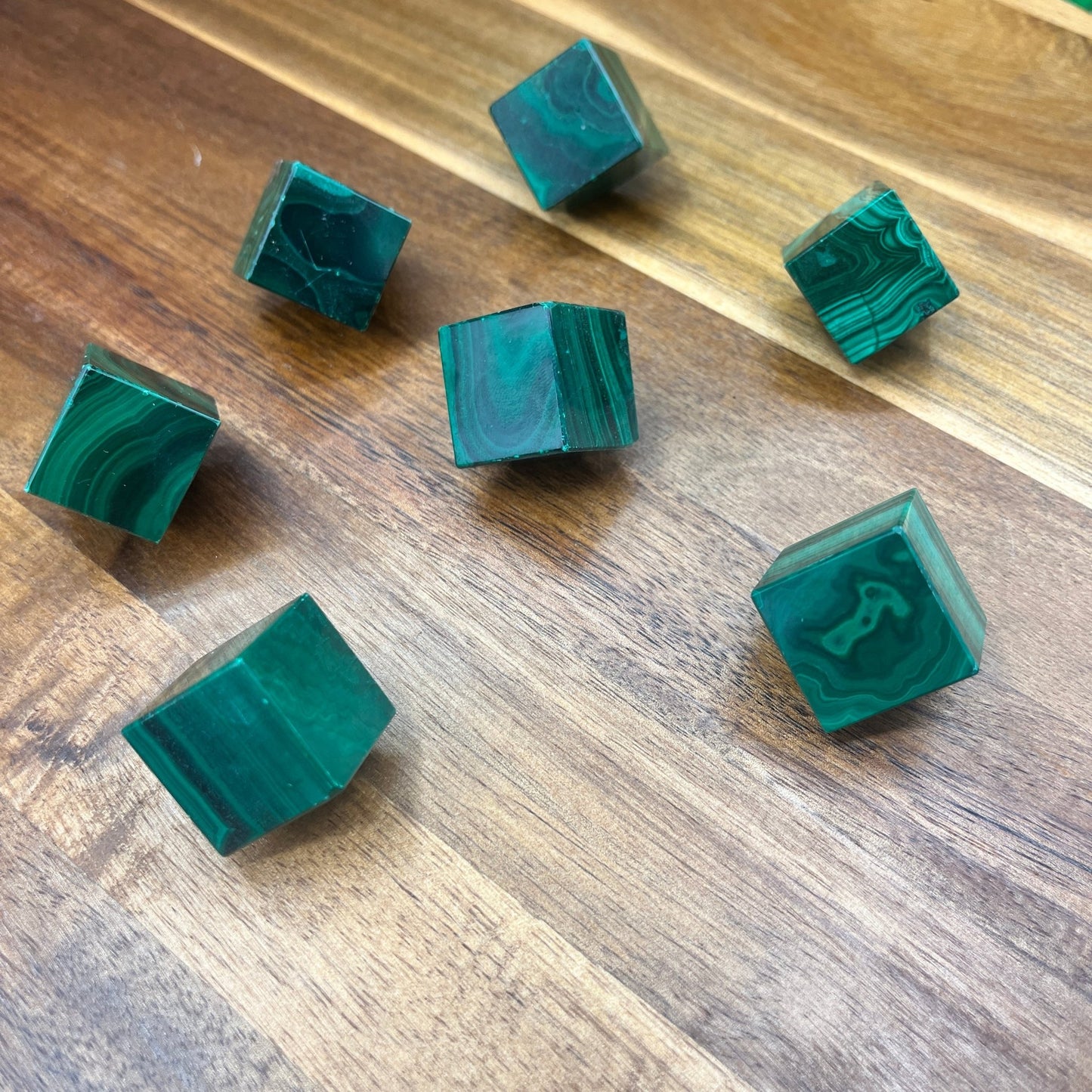 Malachite Standing Cubes - Sage & Magic